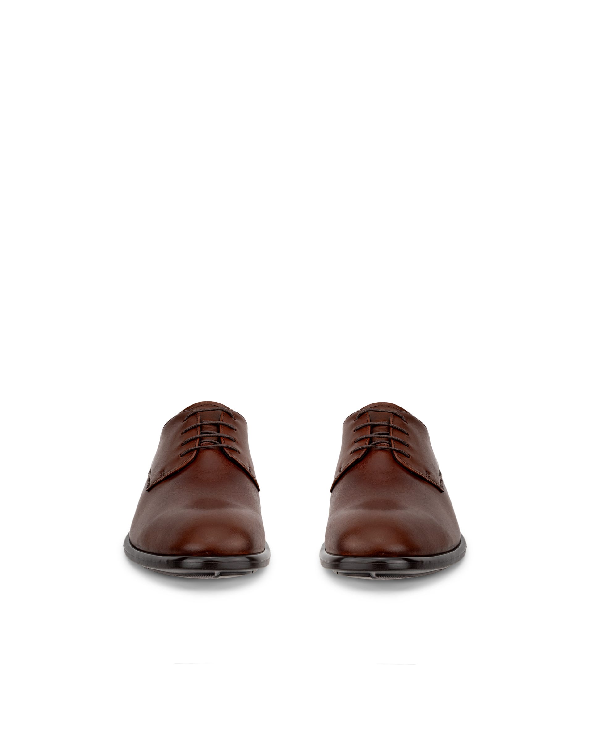 ECCO® Citytray Heren leren derby schoen - Bruin - Front pair