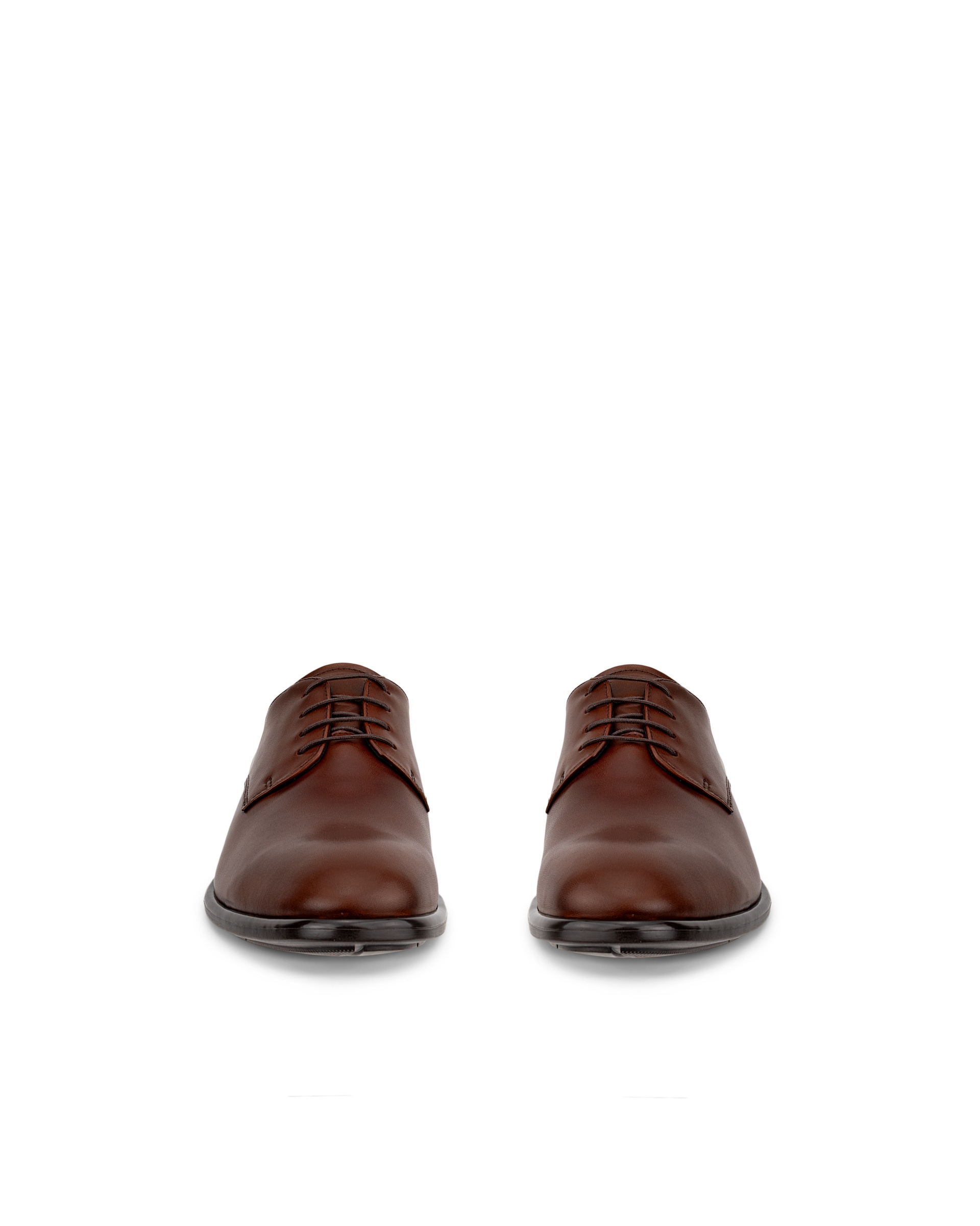 ECCO® Citytray derbies cuir pour homme - Brun - Front pair