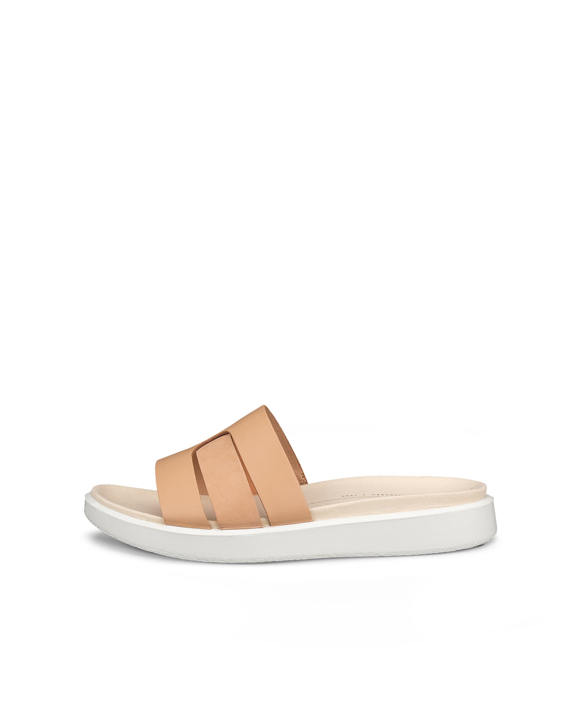 Sandale ECCO® Flowt en cuir pour femmes - Brun - Outside