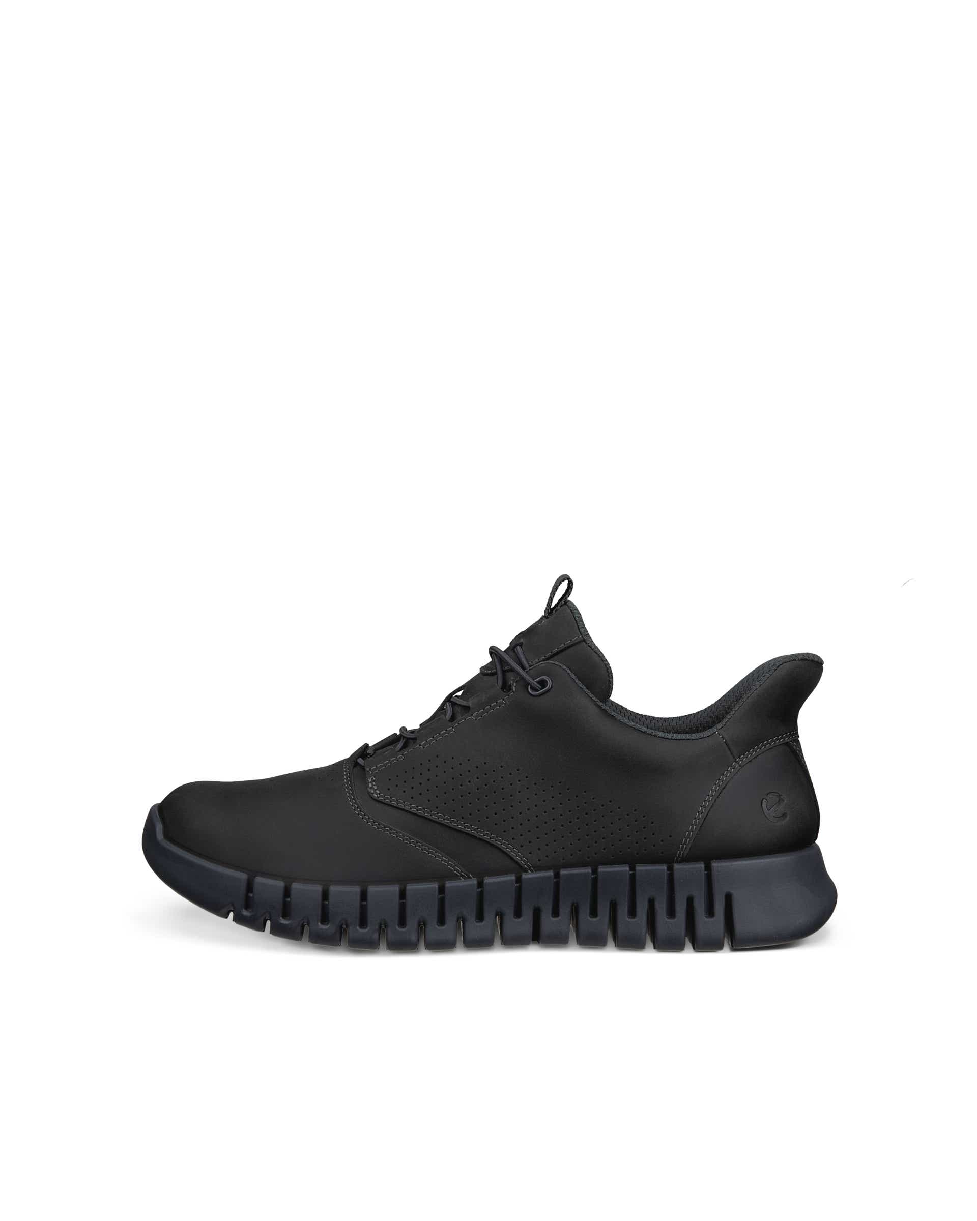 ECCO® GRUUV sneakers i nubuck til herrer - Grå - Outside