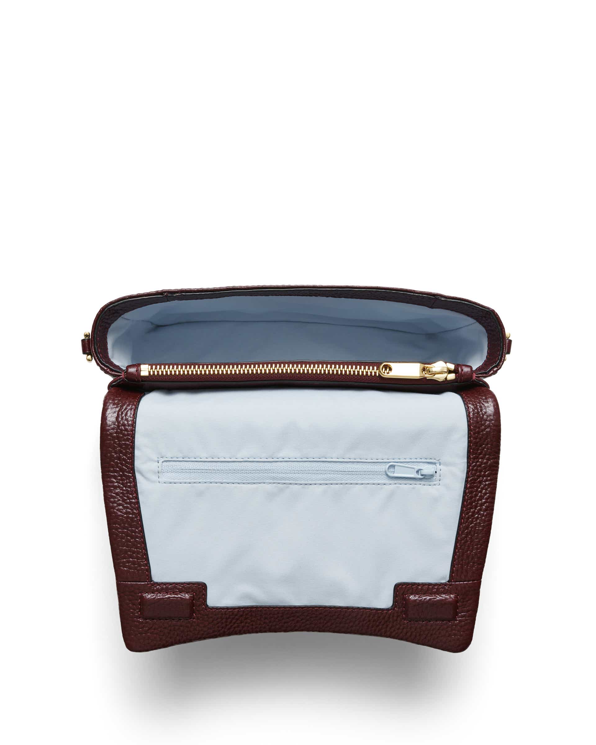 ECCO® Pinch Leather Crossbody Bag - Red - Birdeye