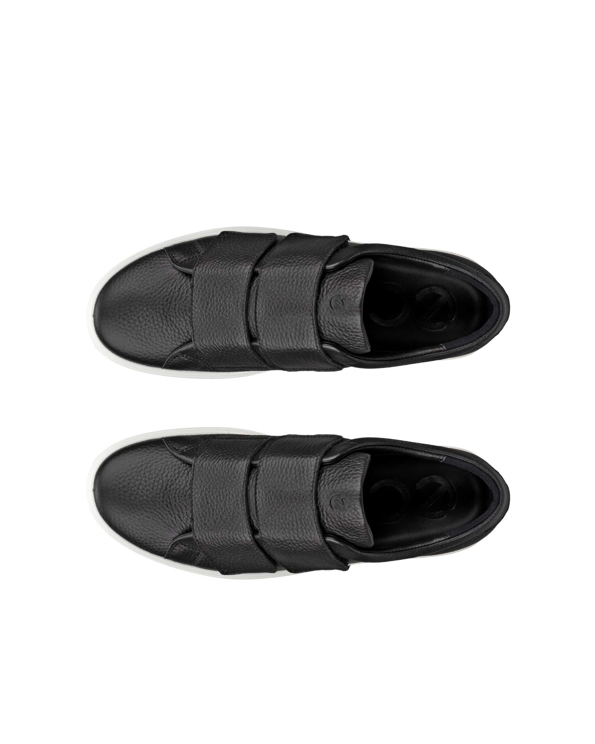 ECCO® Soft 60 Damen Ledersneaker - Schwarz - Top left pair