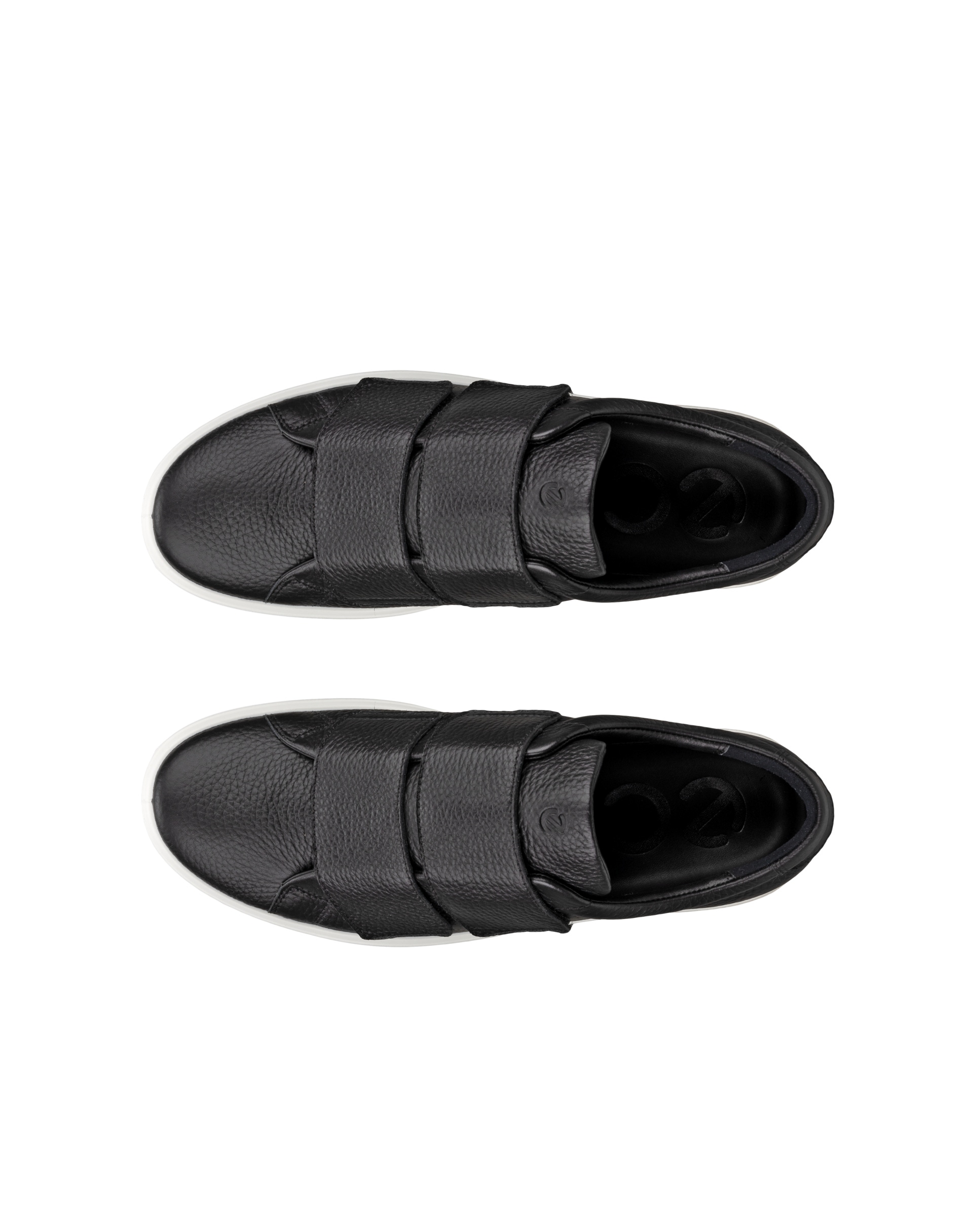 ECCO® Soft 60 Damen Ledersneaker - Schwarz - Top left pair