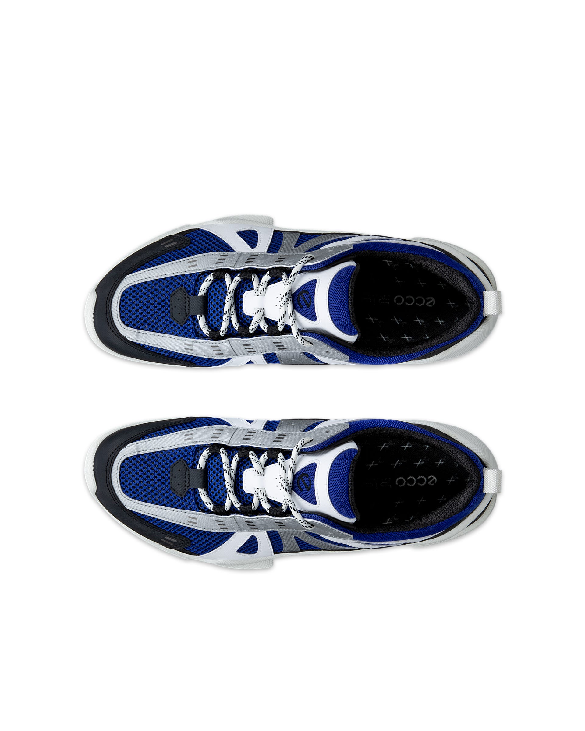 Pánske textilné outdoorové tenisky ECCO® BIOM C-Trail - Modrá - Top left pair