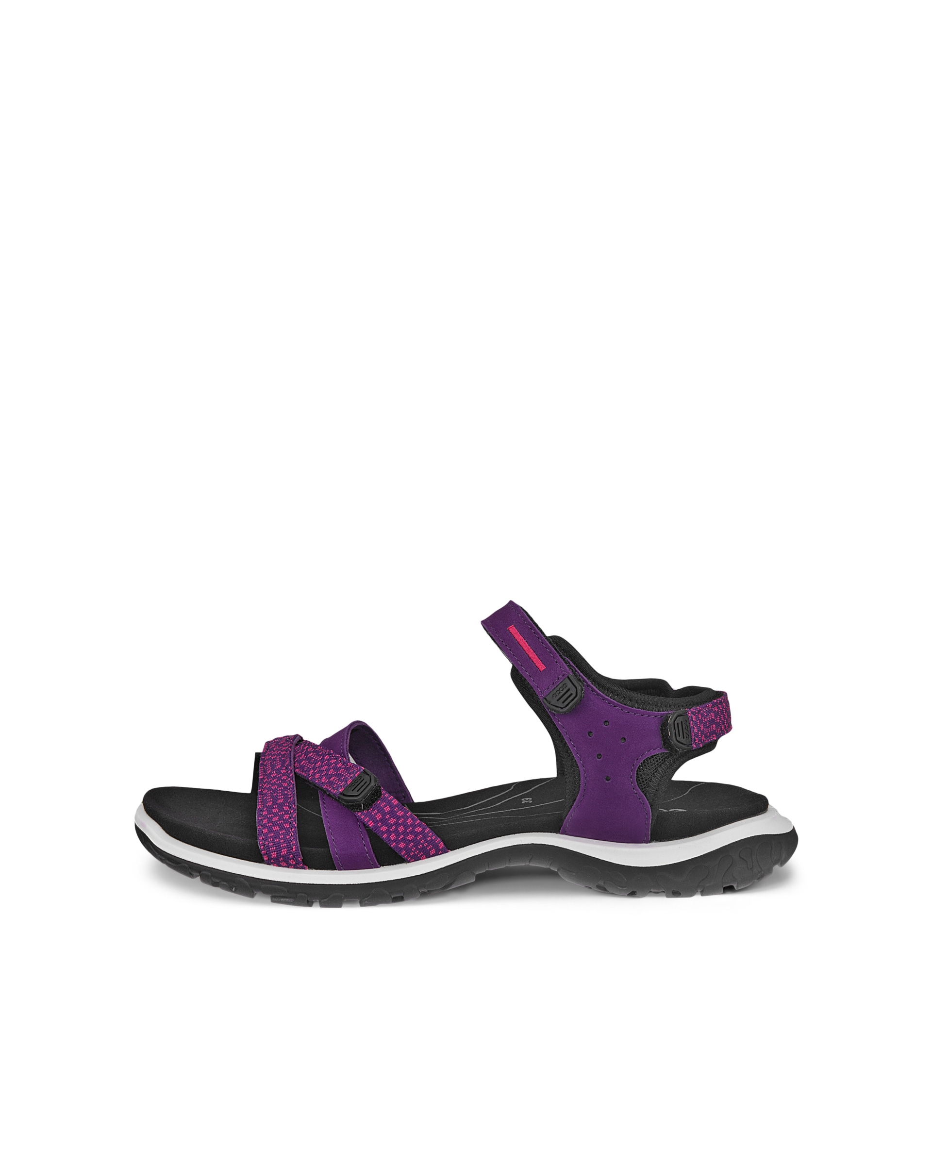 Sandalias con dos tiras de nobuk ECCO® Offroad Roam para mujer - Morado - Outside