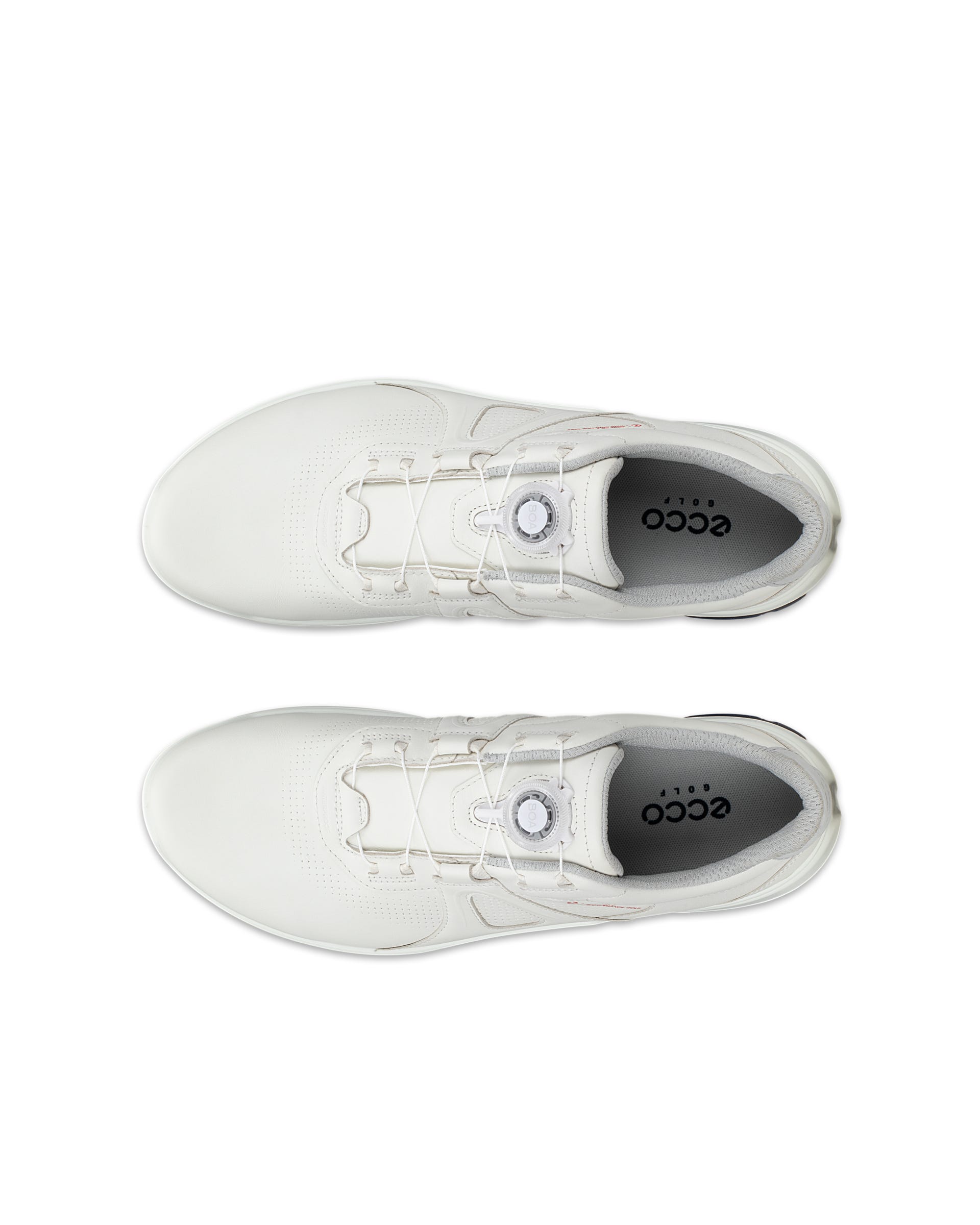 Men's ECCO® Golf Biom G5 BOA Leather Cleated Waterproof Golf Shoe - White - Outside