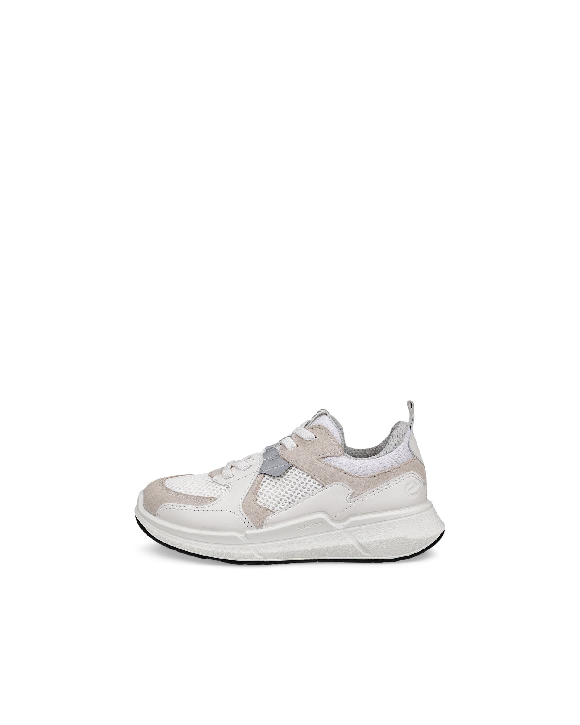 Kids' ECCO® BIOM 2.2 Suede Sneaker - White - Outside