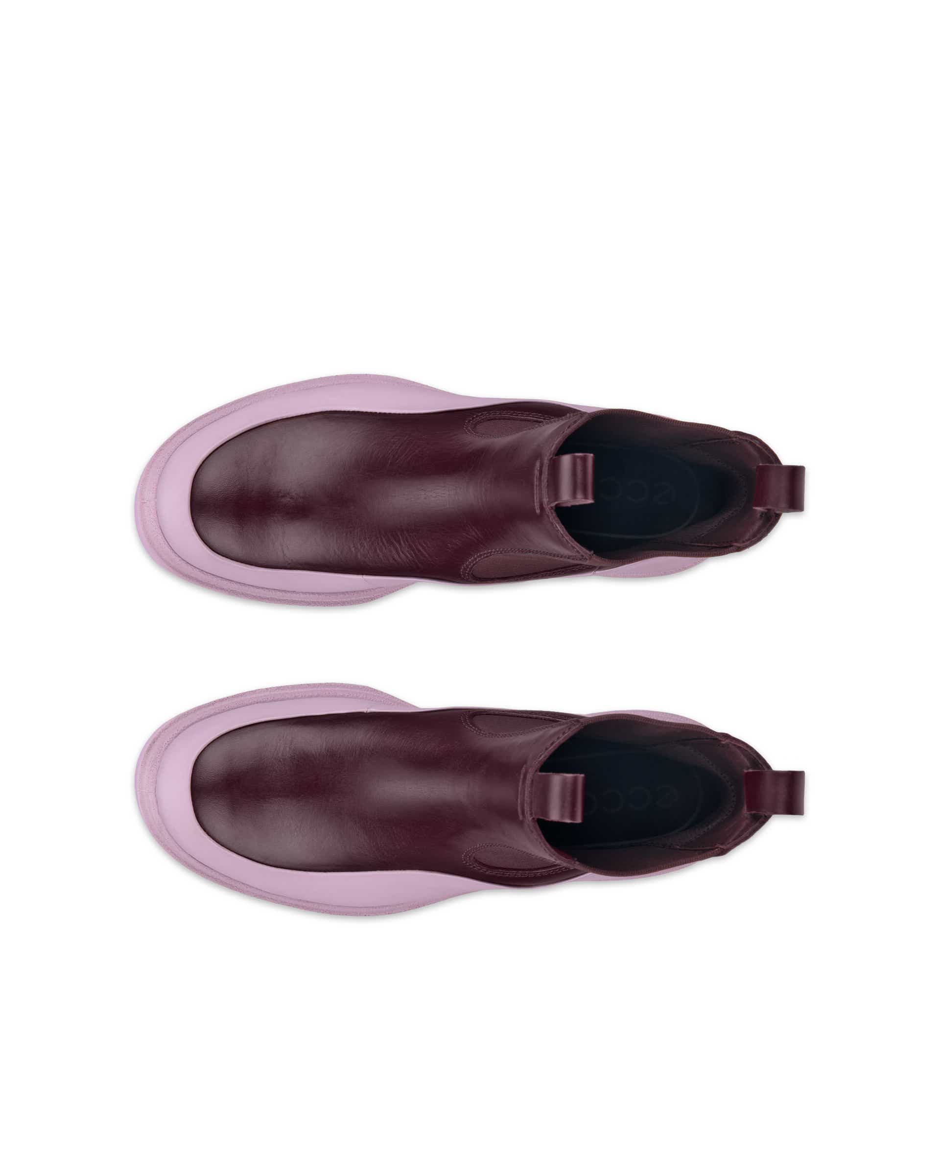 ECCO® Grainer botte Chelsea en cuir pour femme - Multicolore - Top left pair
