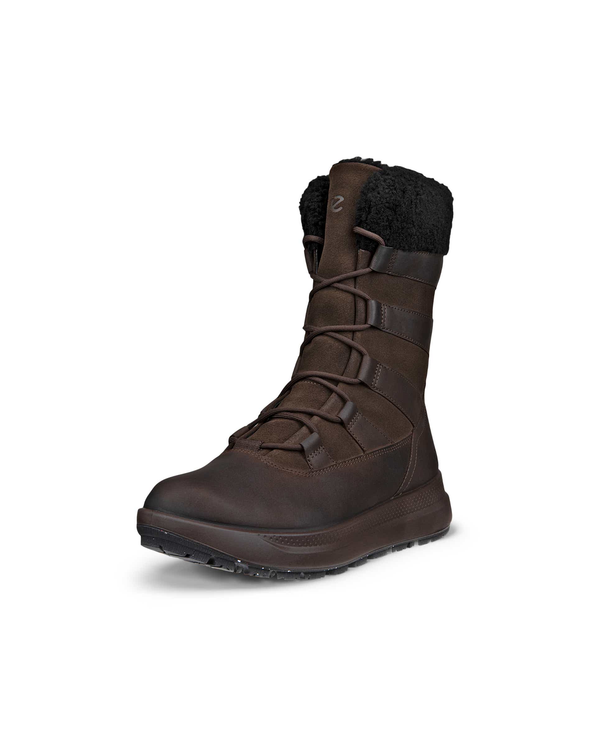 ECCO® Solice Damen Wasserdichte Winterstiefel aus Nubukleder  - Braun - Main