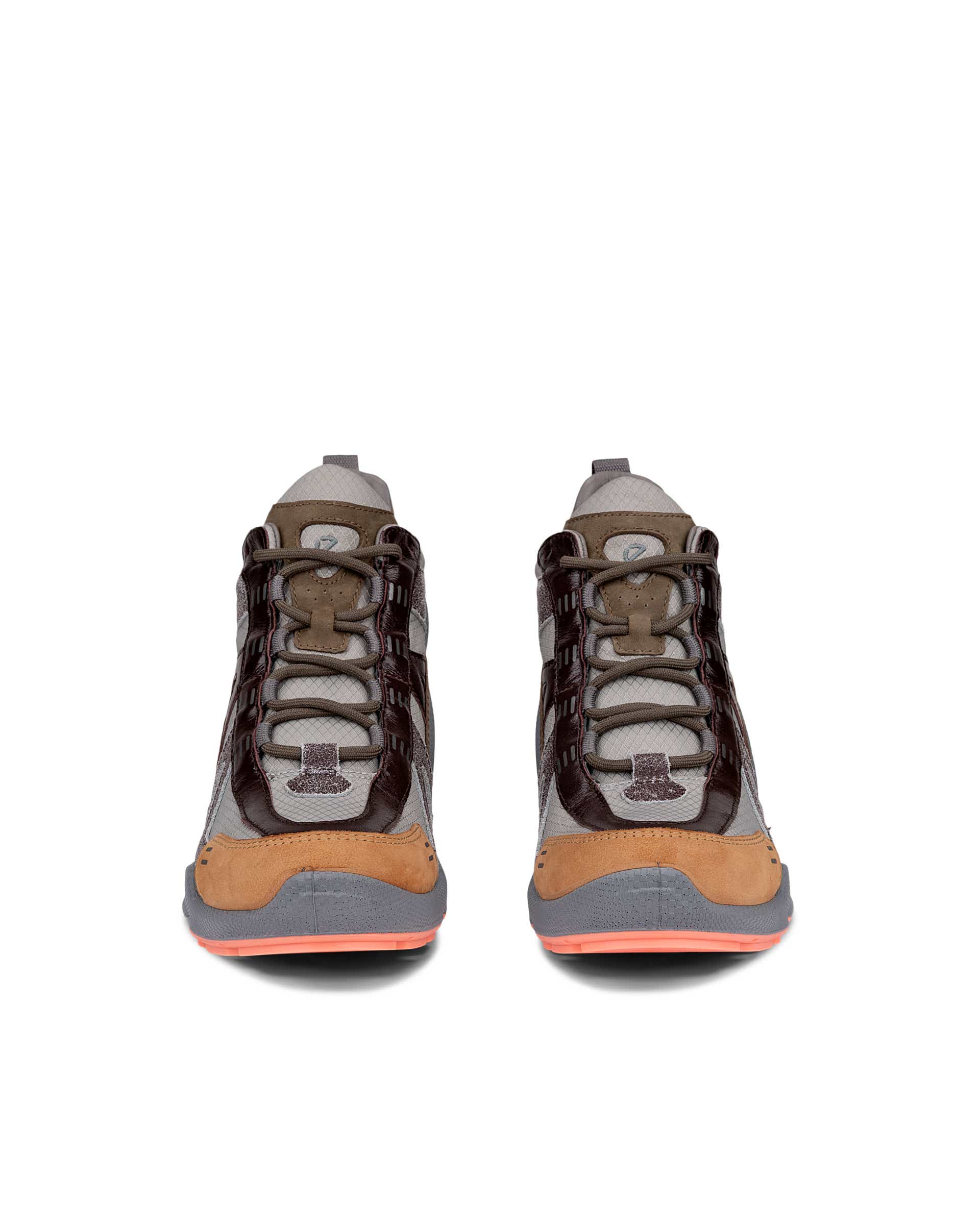 ECCO® BIOM C 65 Damen Lederstiefel - Grau - Front pair