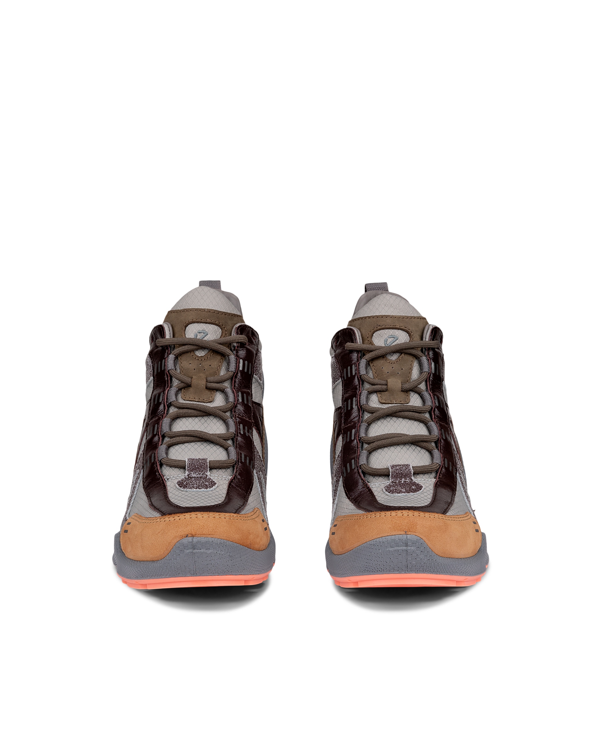 ECCO® BIOM C 65 Damen Lederstiefel - Grau - Front pair