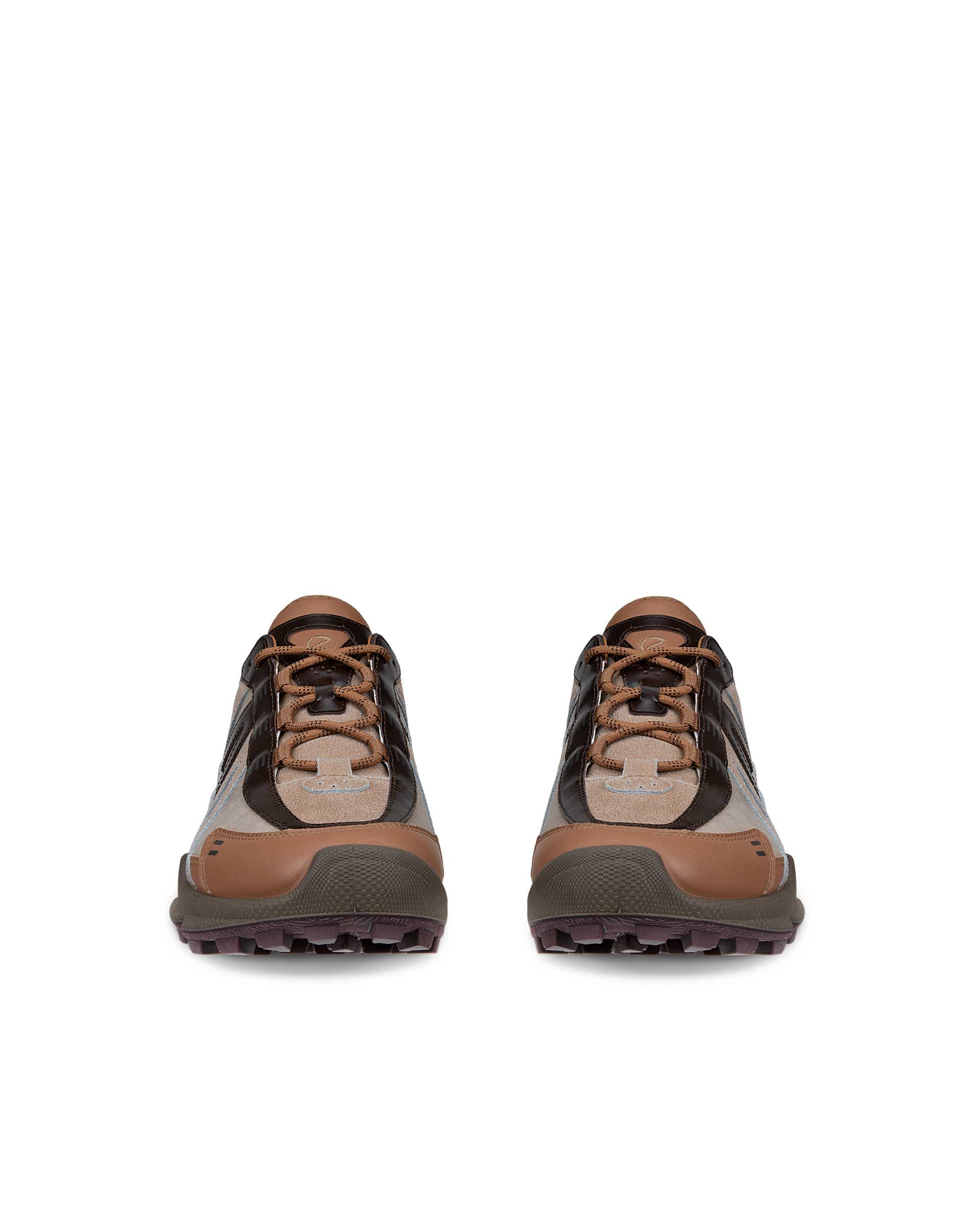 ECCO® BIOM C-Trail baskets de plein air en cuir pour homme - Brun - Front pair