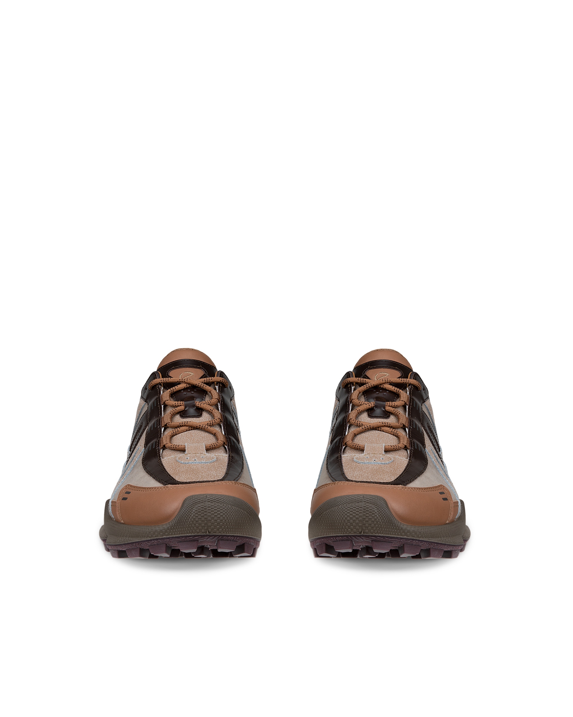 ECCO® BIOM C-Trail baskets de plein air en cuir pour homme - Brun - Front pair