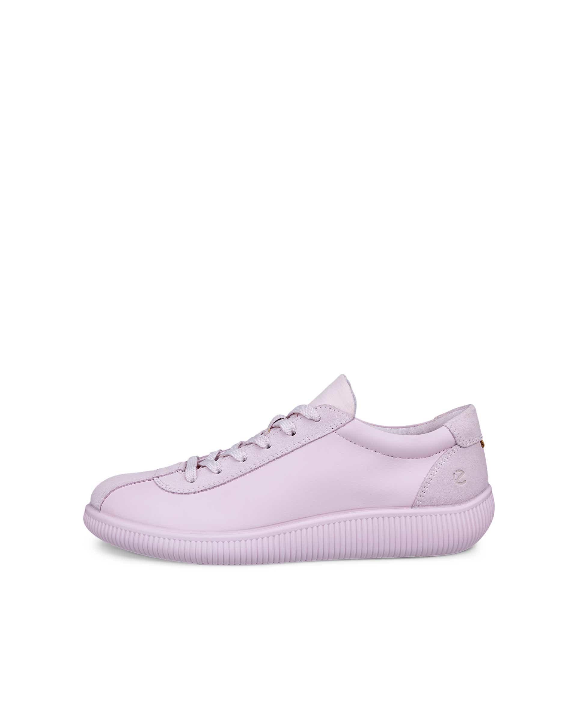ECCO soft zero WOMEN ウィメンズ レザースニーカー | ピンク ECCO soft zero WOMEN ウィメンズ レザースニーカー | ピンク