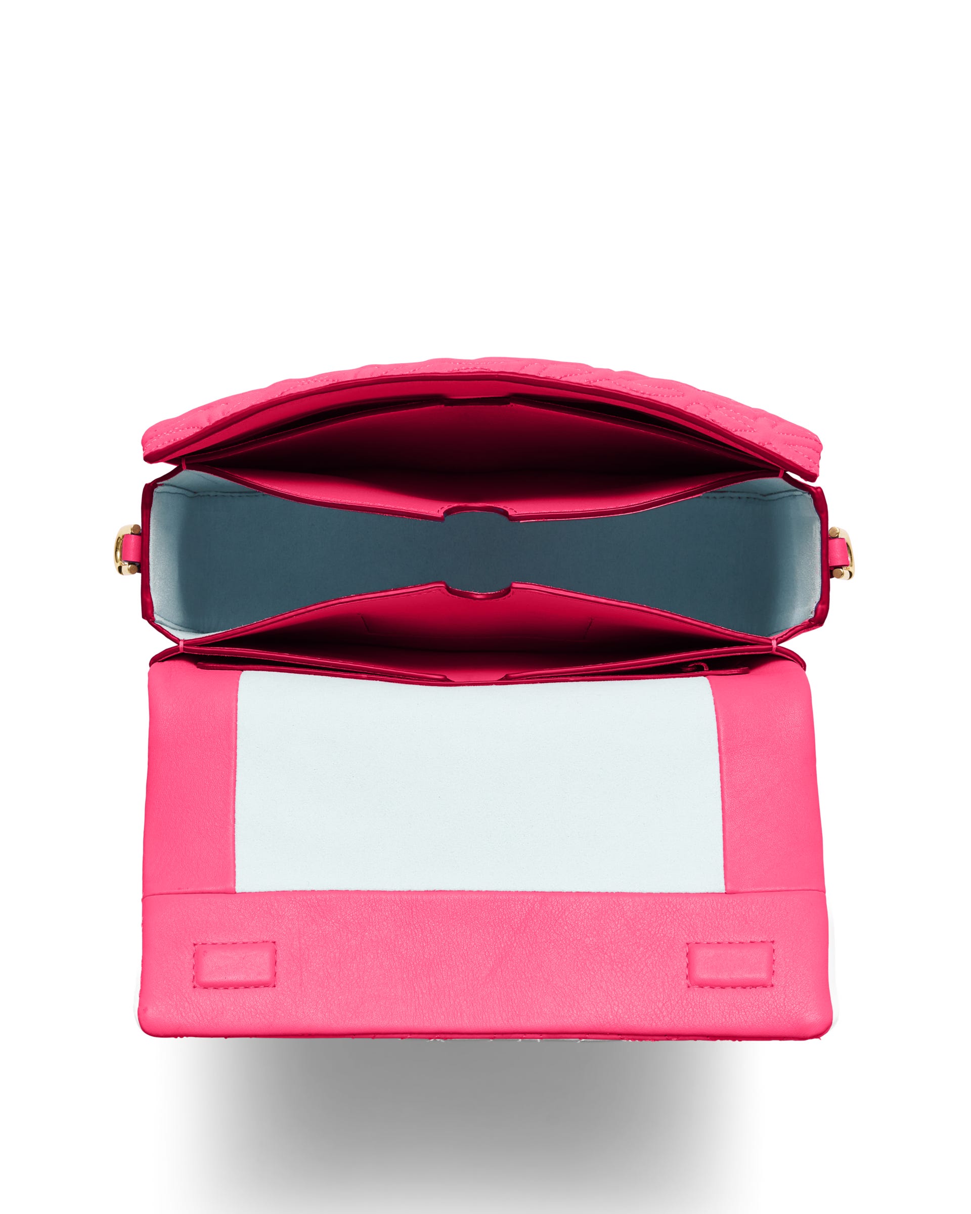 ECCO Pinch Large Quilted Wave レザークロスボディバッグ - ピンク - Birdeye