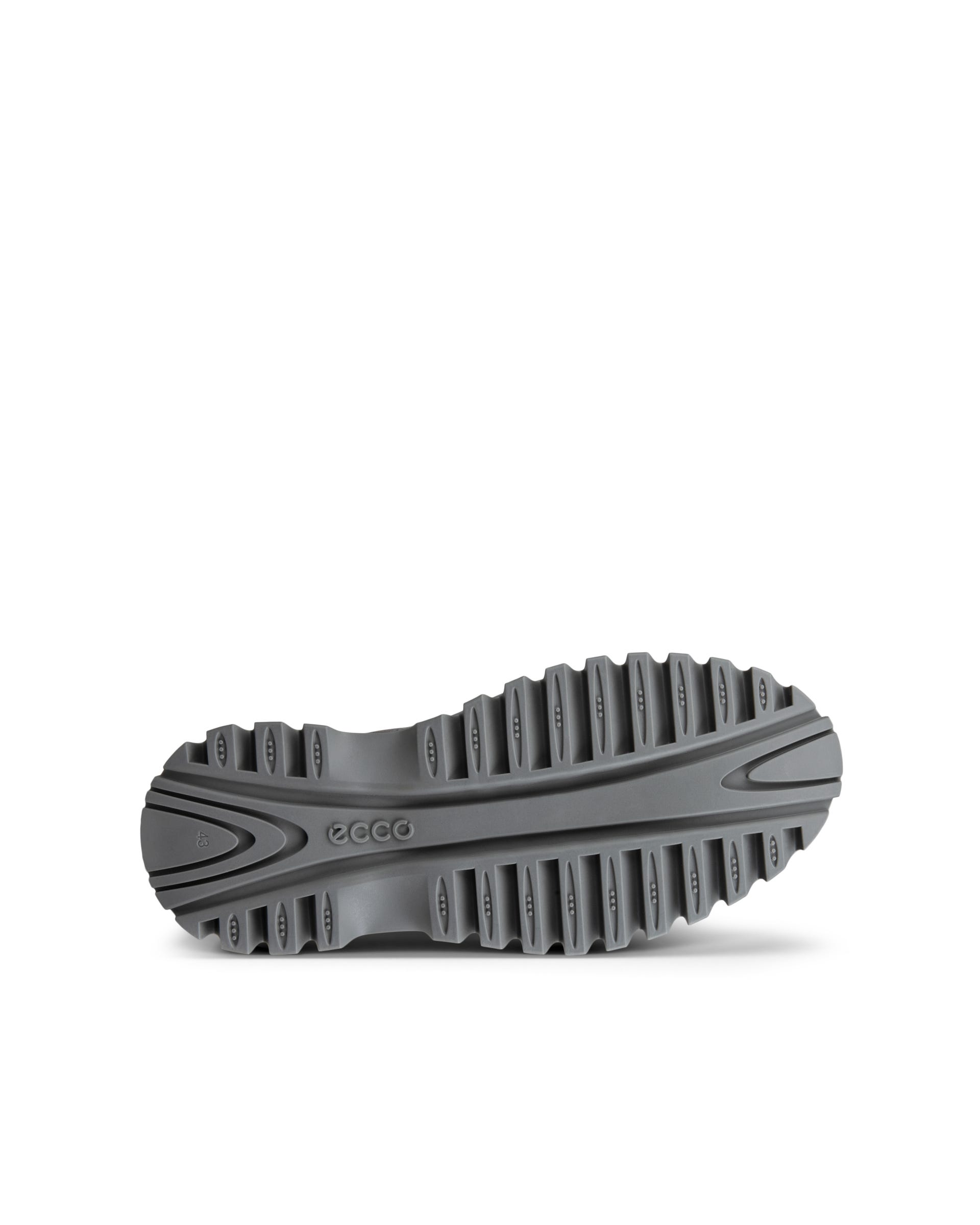 Men's ECCO® Street Ace Rugged Nubuck Gore-Tex High-Top Sneaker - Grey - Sole