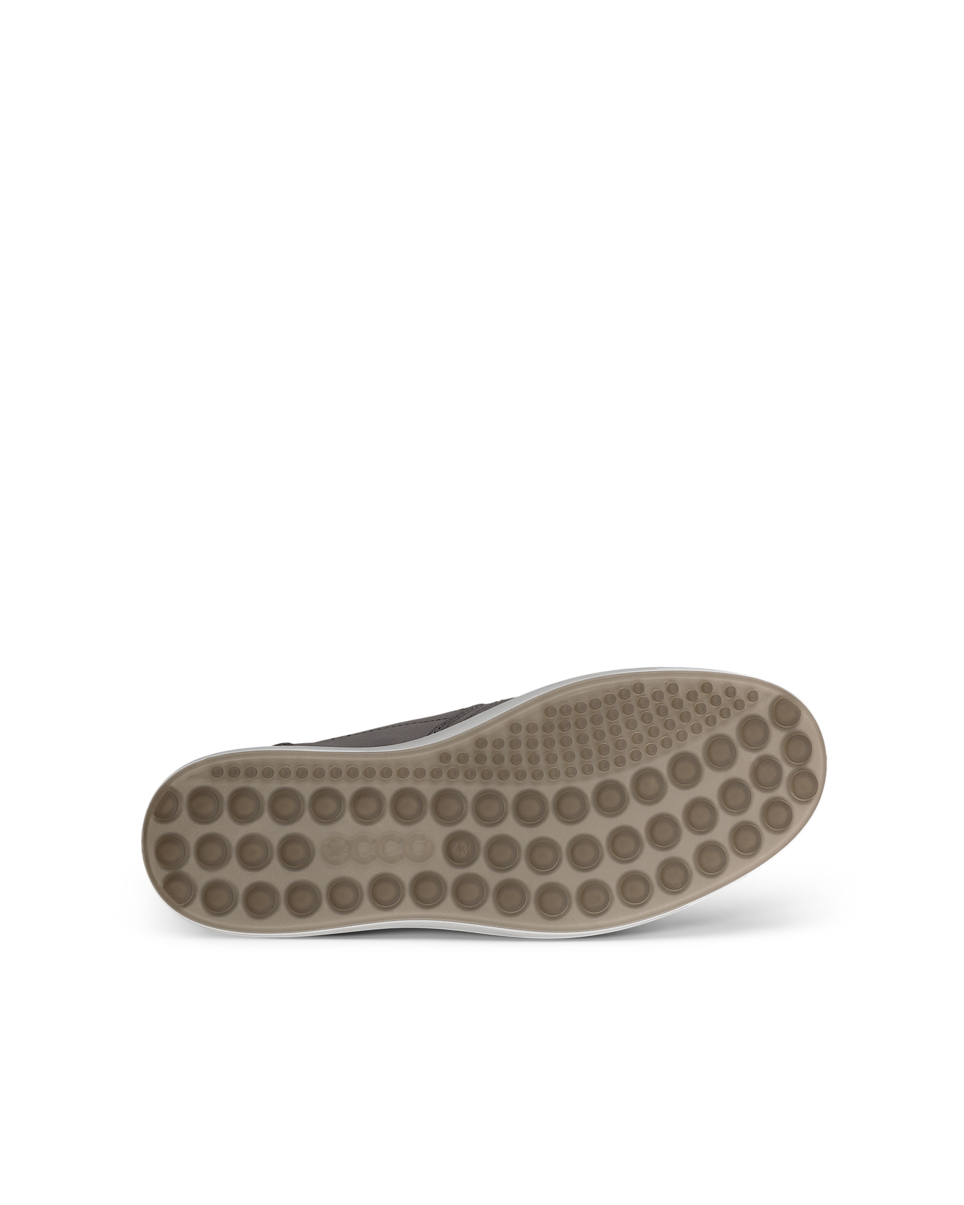 Men's ECCO® Soft 7 Nubuck Slip-In Shoe - Grey - Sole