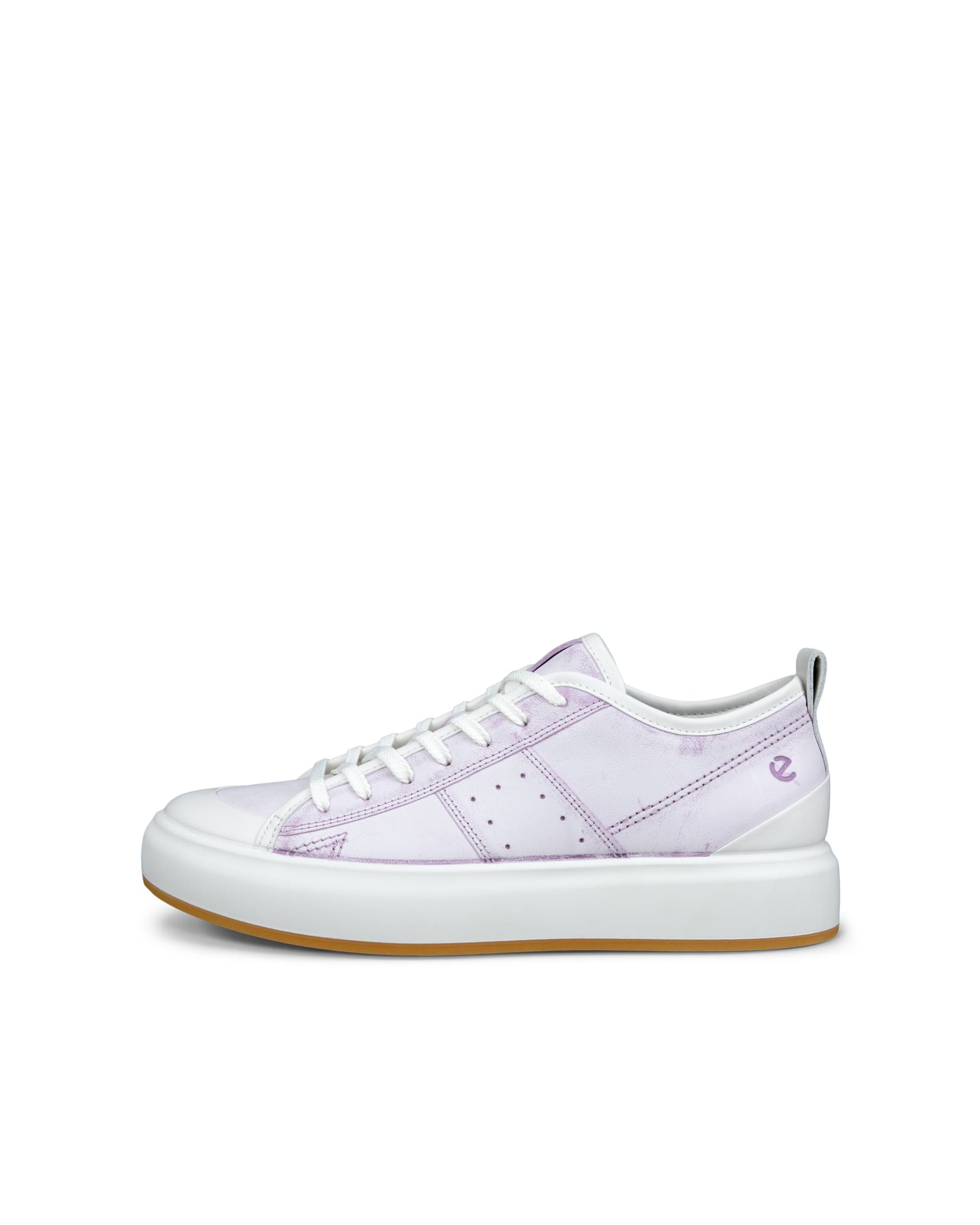 ECCO® Street Ace Damen Sneaker aus Nubukleder - Lila - Outside