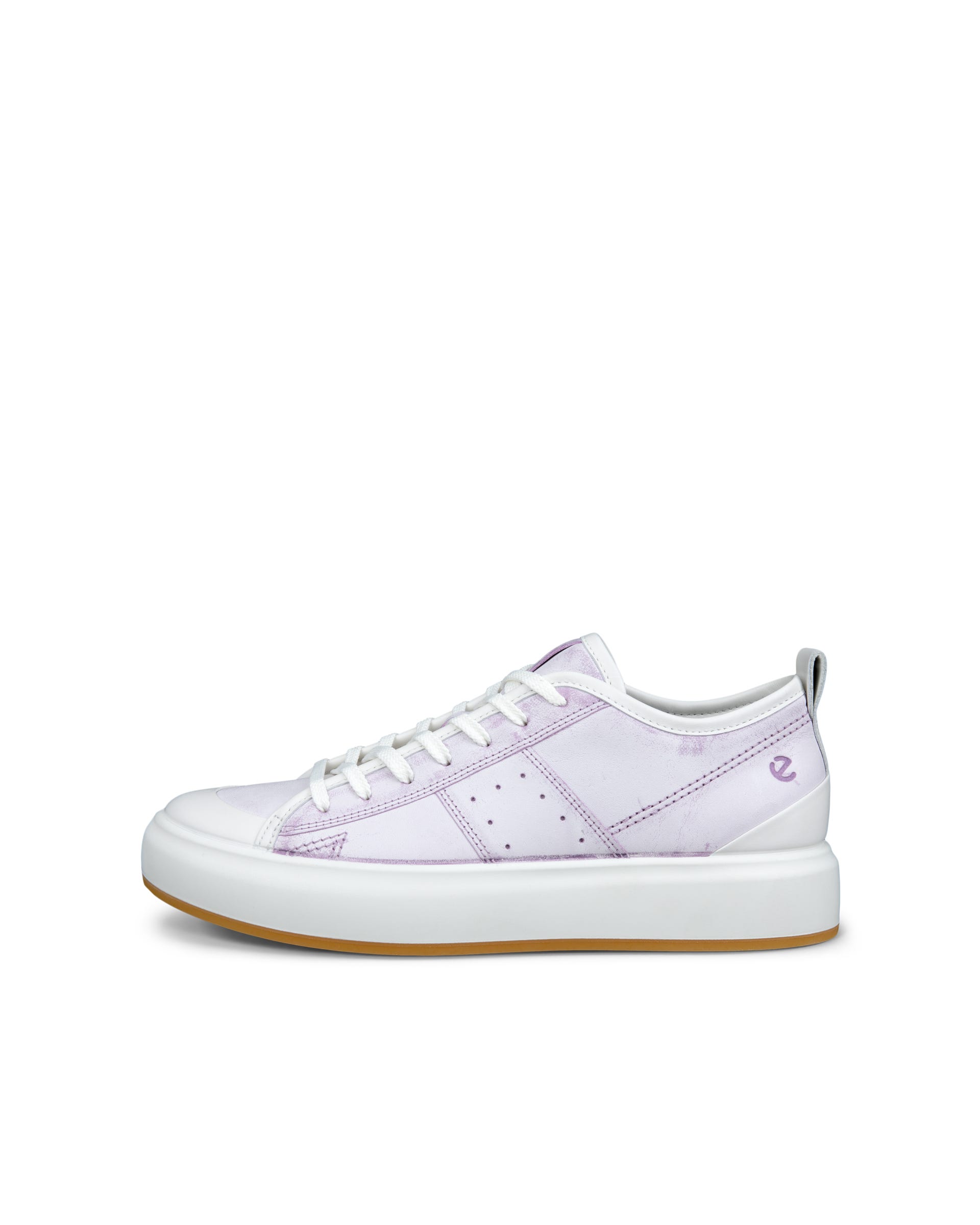 ECCO® Street Ace Damen Ledersneaker - Lila - Outside