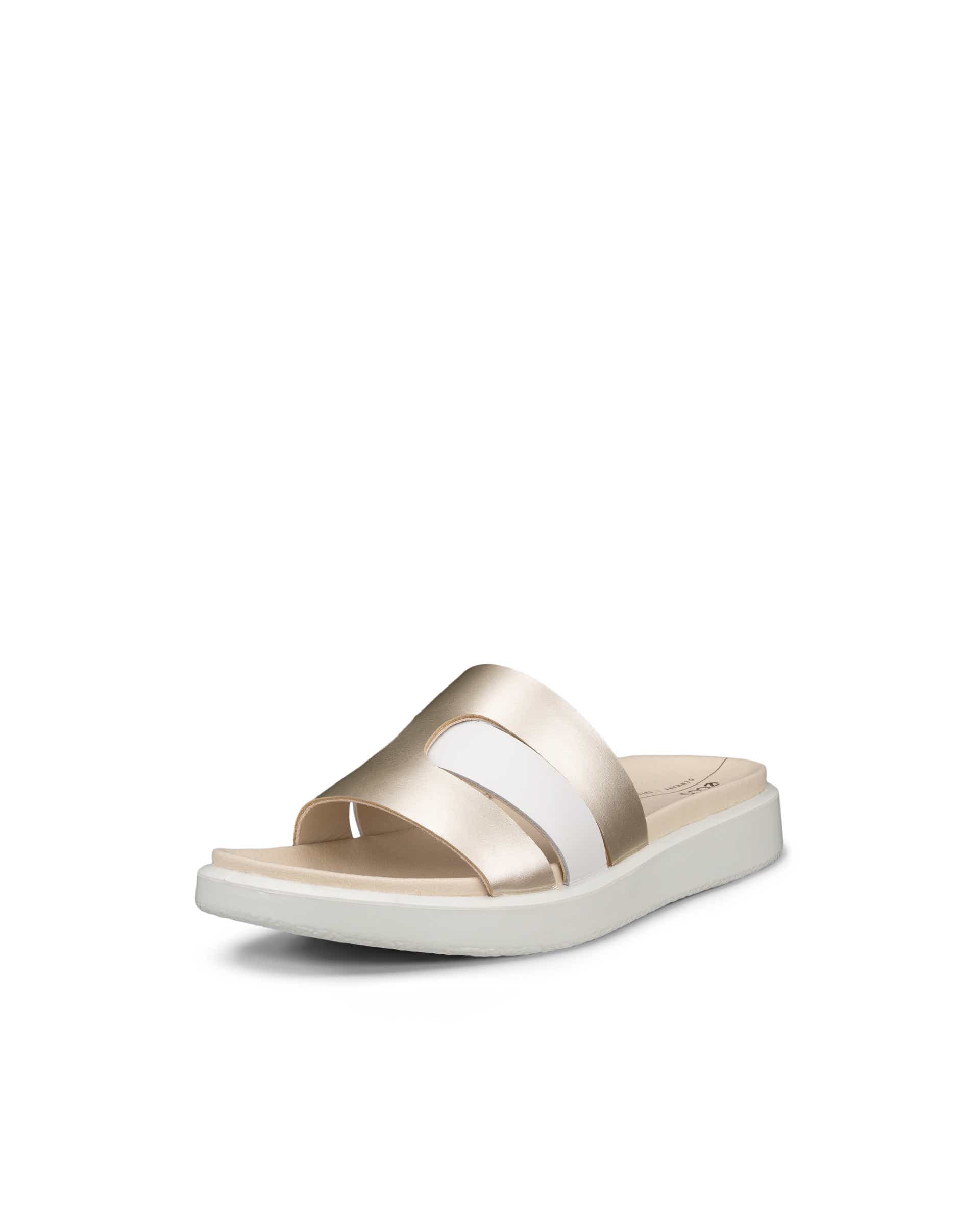 ECCO® Flowt Dames leren slipper - Metallics - Main