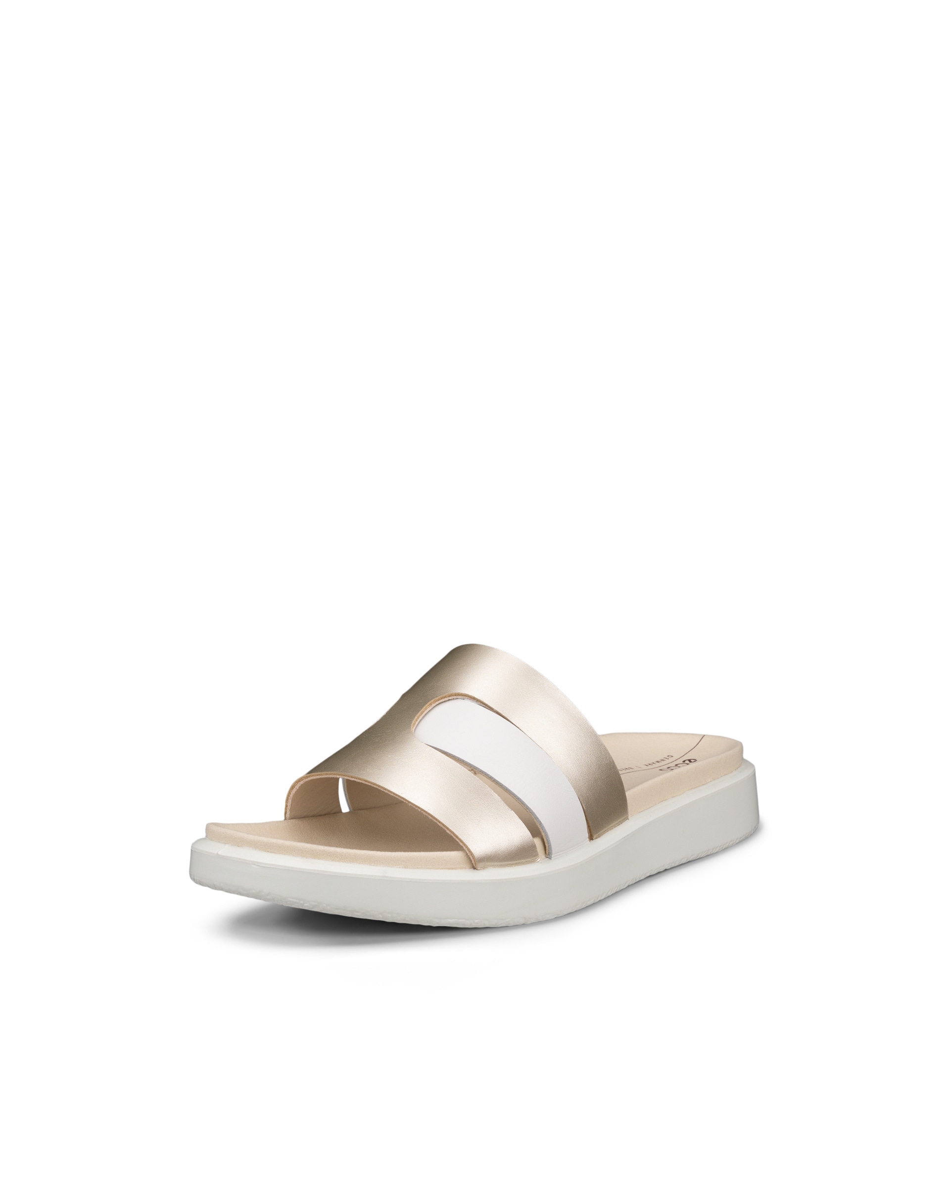 ECCO® Flowt Dames leren slipper - Metallics - Main