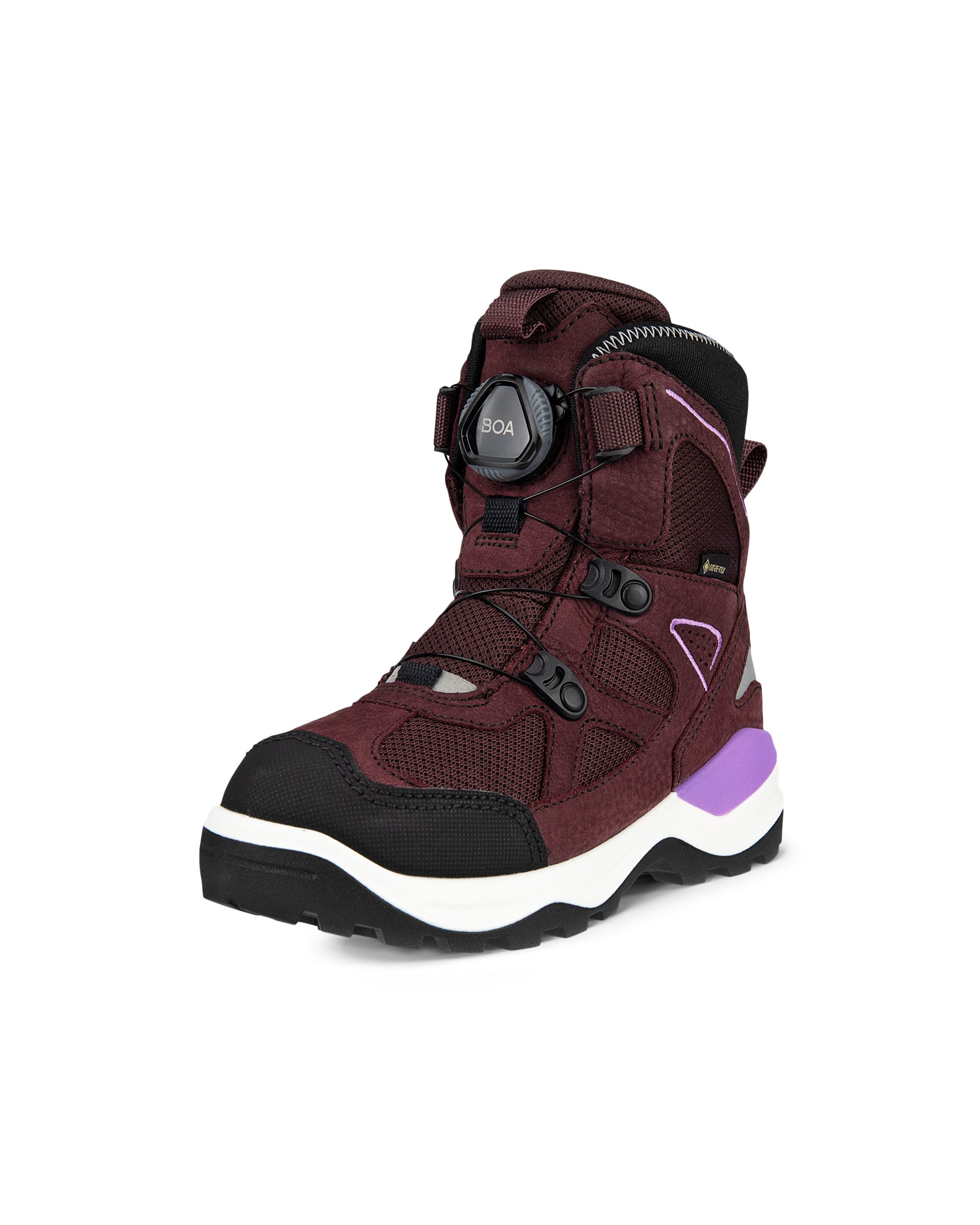 ECCO® Snow Mountain Kinderen winterlaars van nubuck met Gore-Tex - Paars - Outside