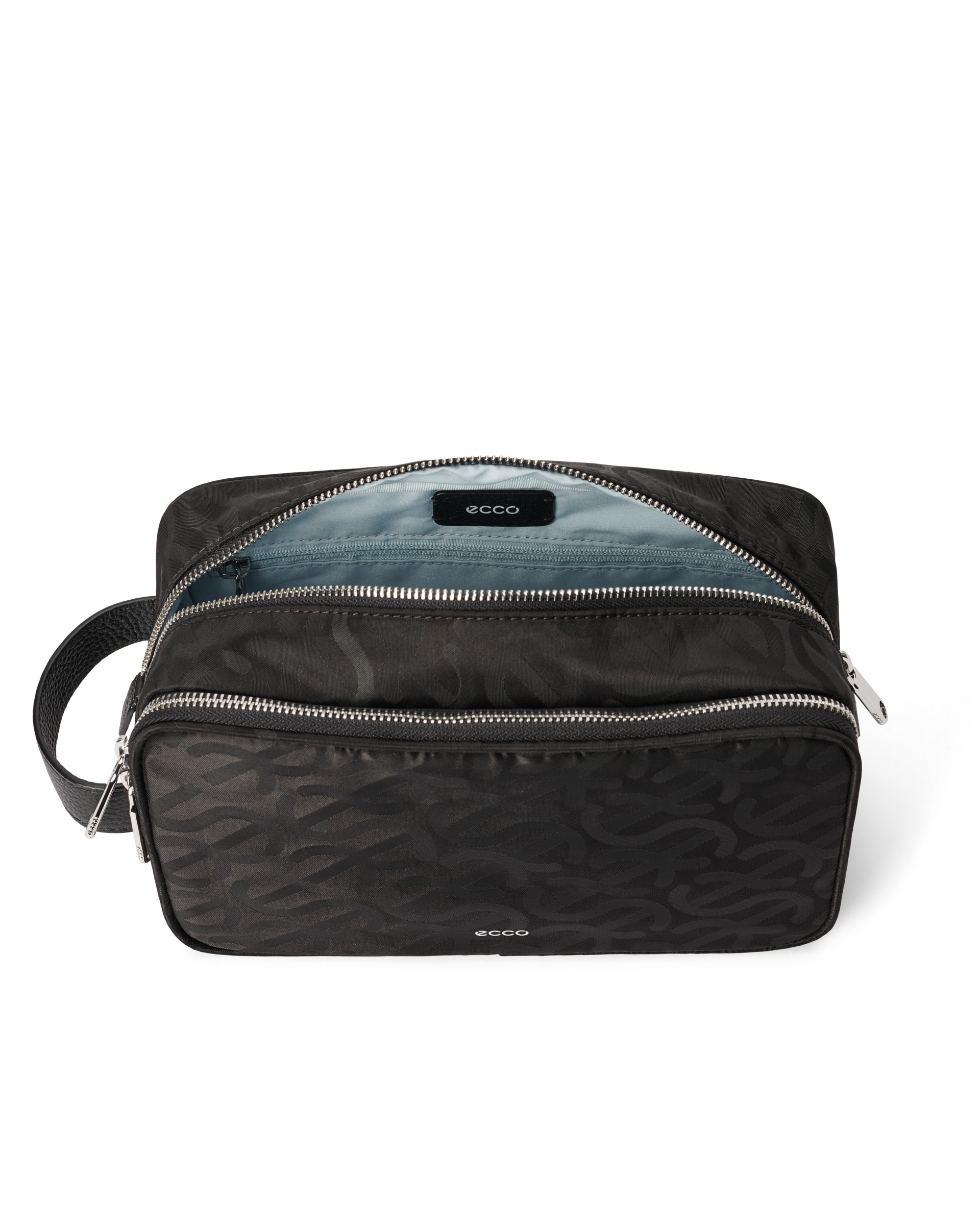 ECCO® Tech Kit bőr kézitáska - Fekete - Inside