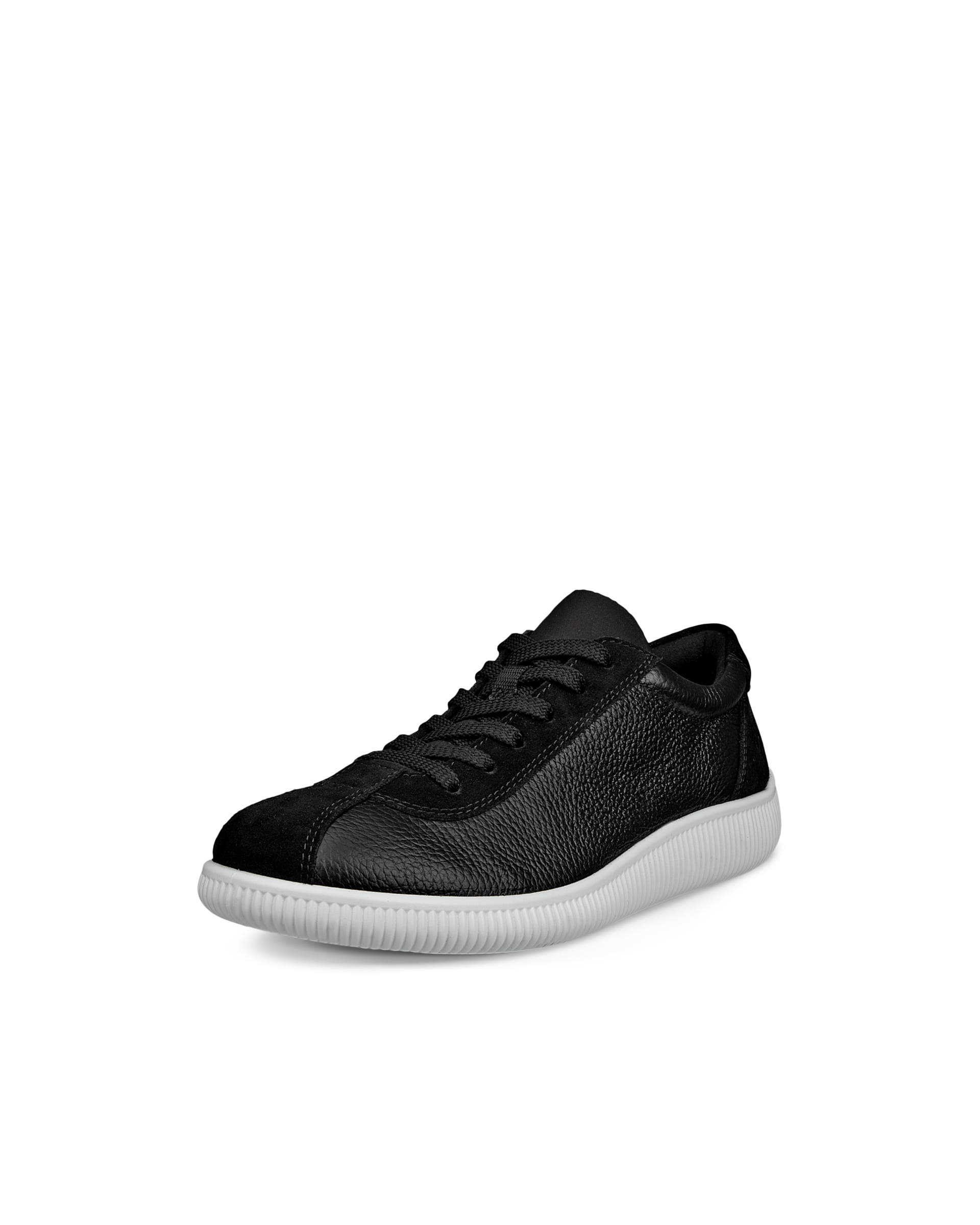 ECCO® Soft Zero baskets en cuir pour femme - Noir - Main