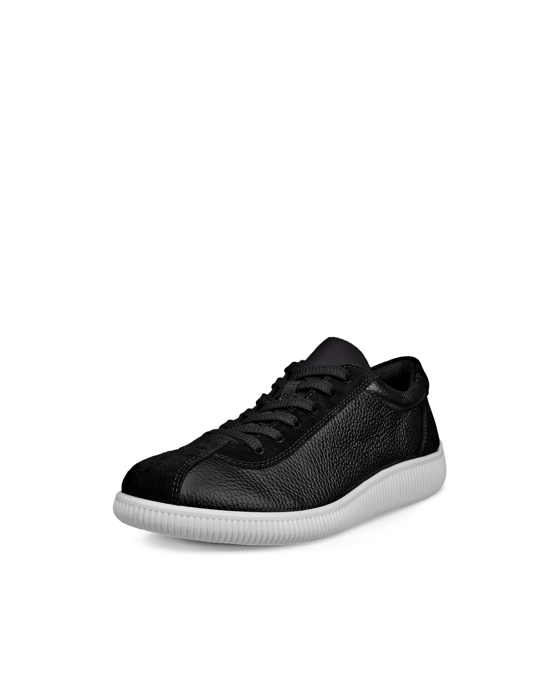 ECCO® Soft Zero baskets en cuir pour femme - Noir - Main