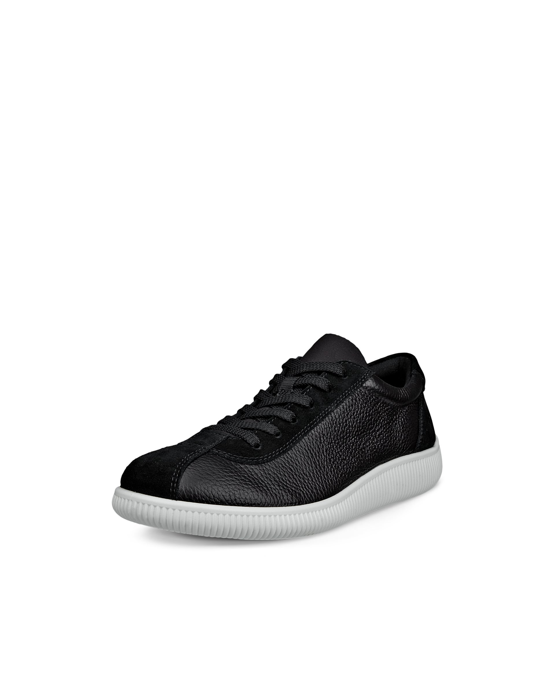 ECCO® Soft Zero baskets en cuir pour femme - Noir - Main