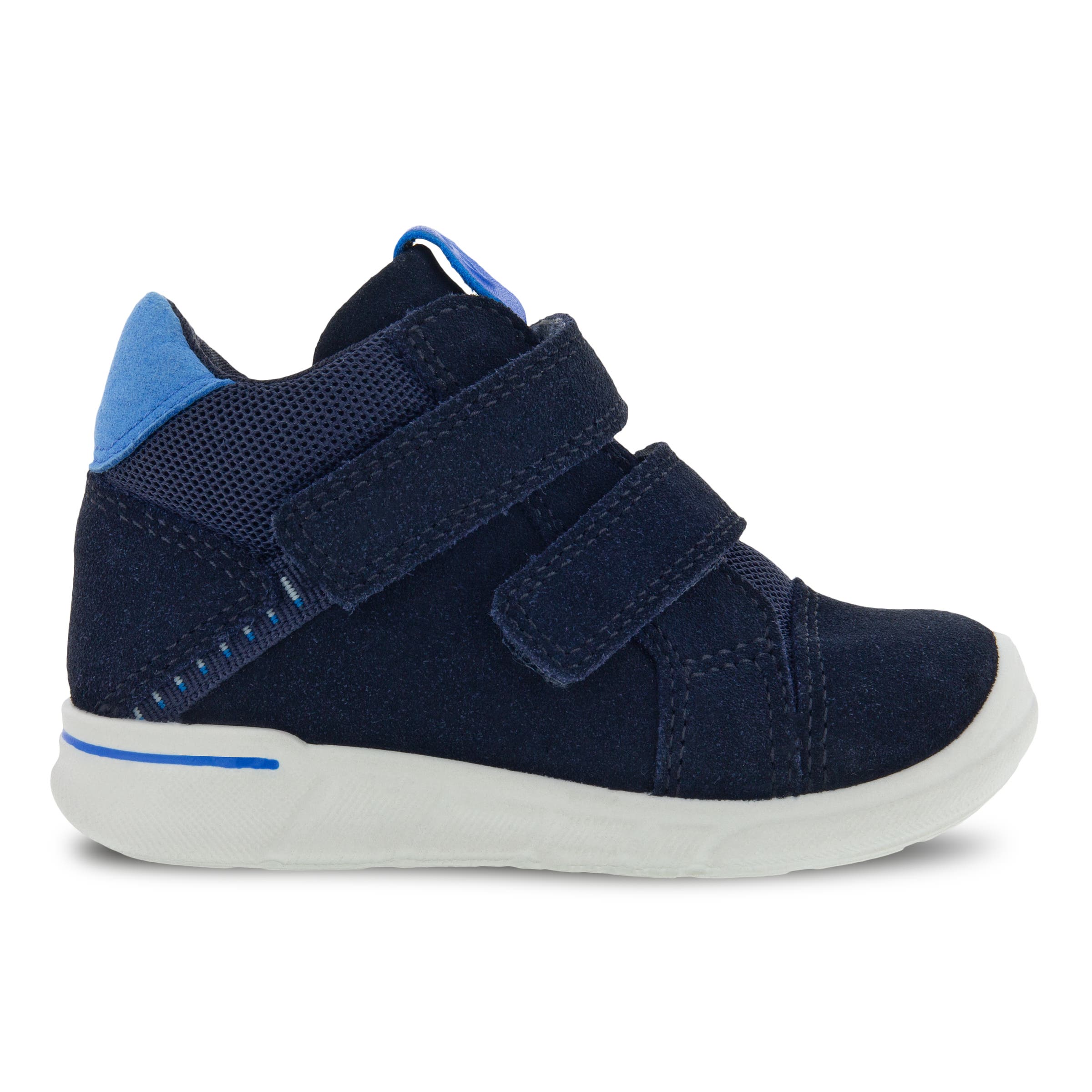 Kids' ECCO® First Suede Sneaker - Blue - Outside