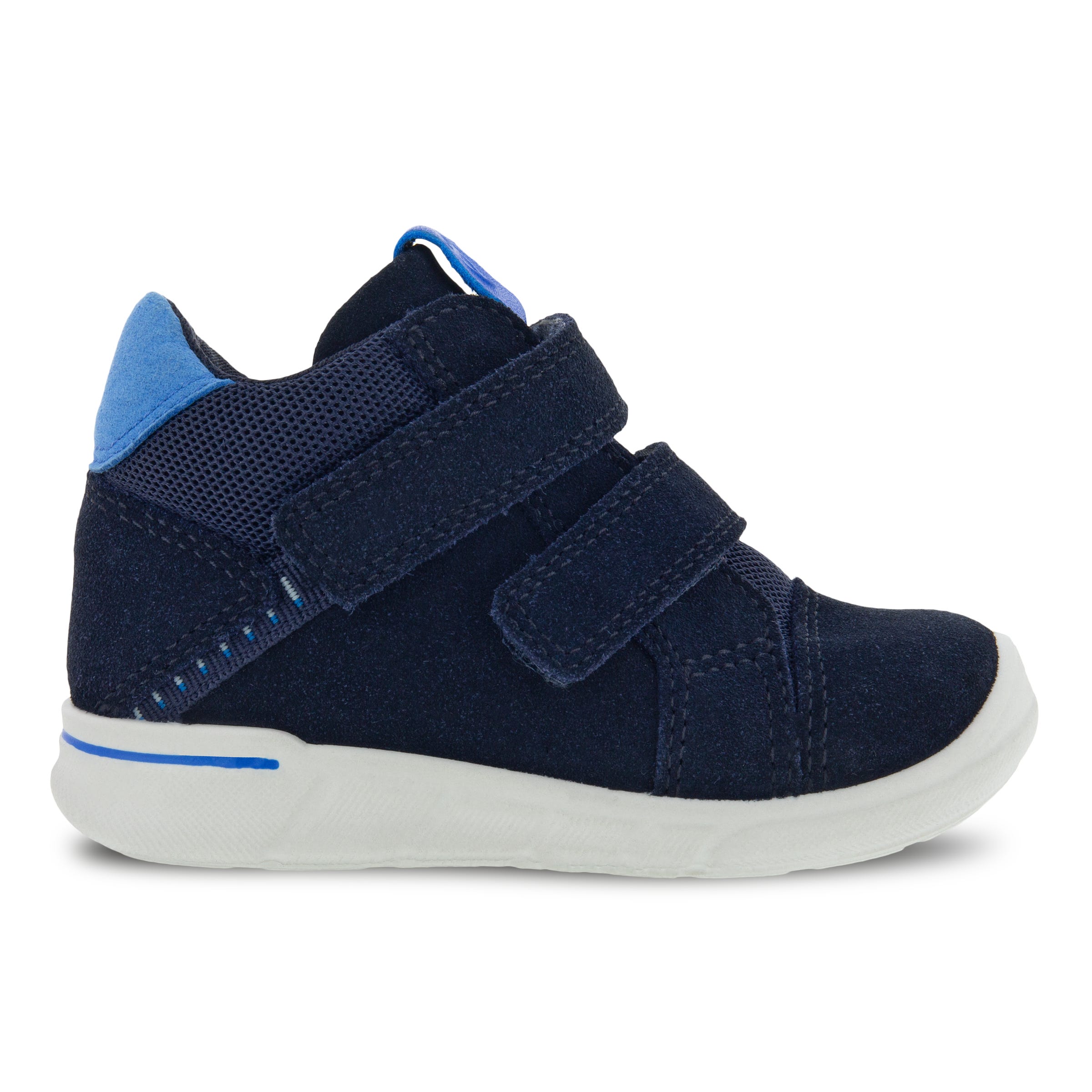 Kids' ECCO® First Suede Sneaker - Blue - Outside