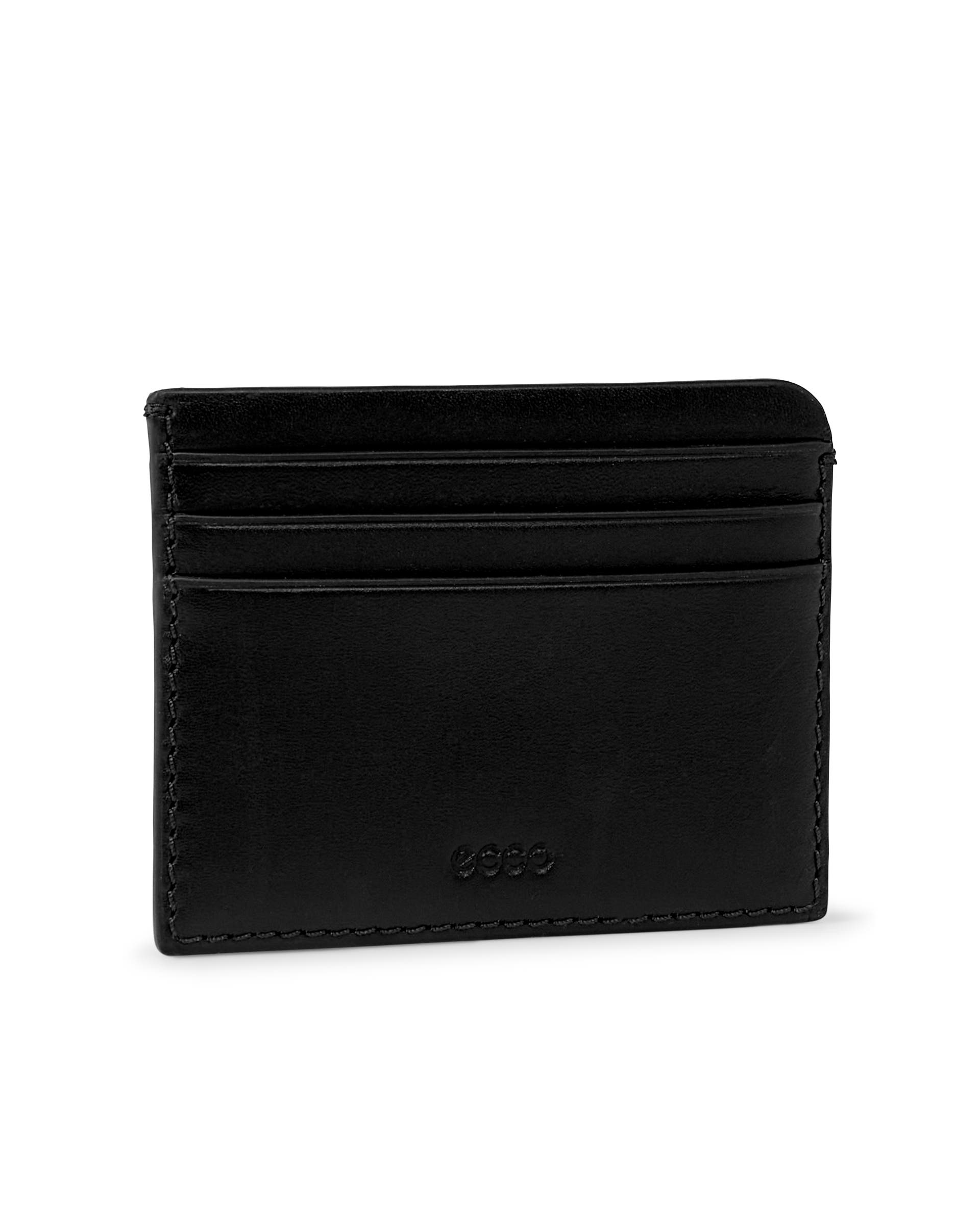 ECCO® Wallet Formal Small Leather Card Case - Black - Main