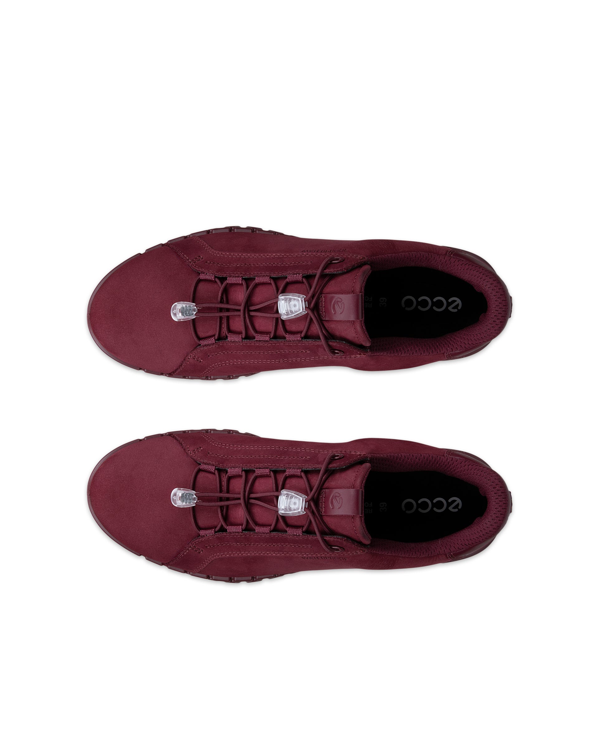 Women's ECCO® GRUUV LITE Nubuck Sneaker - Red - Outside