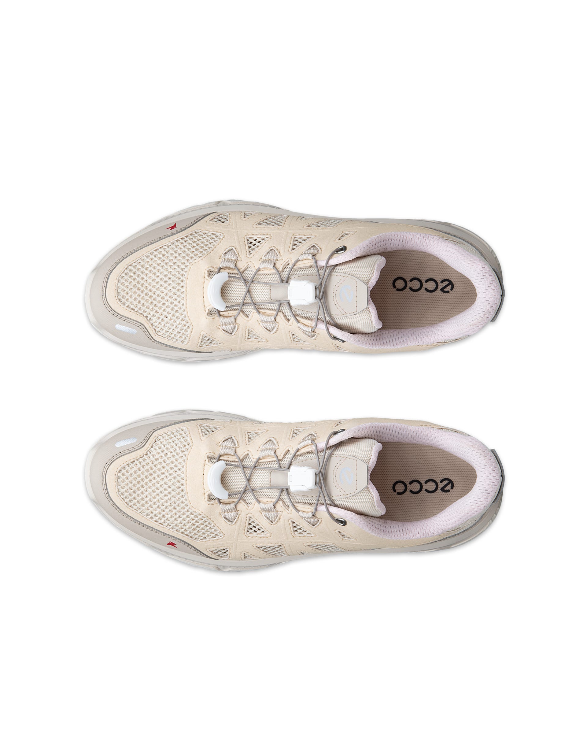 Zapatillas de trail running ECCO® RECEPTOR XP para mujer - Beige - Top left pair