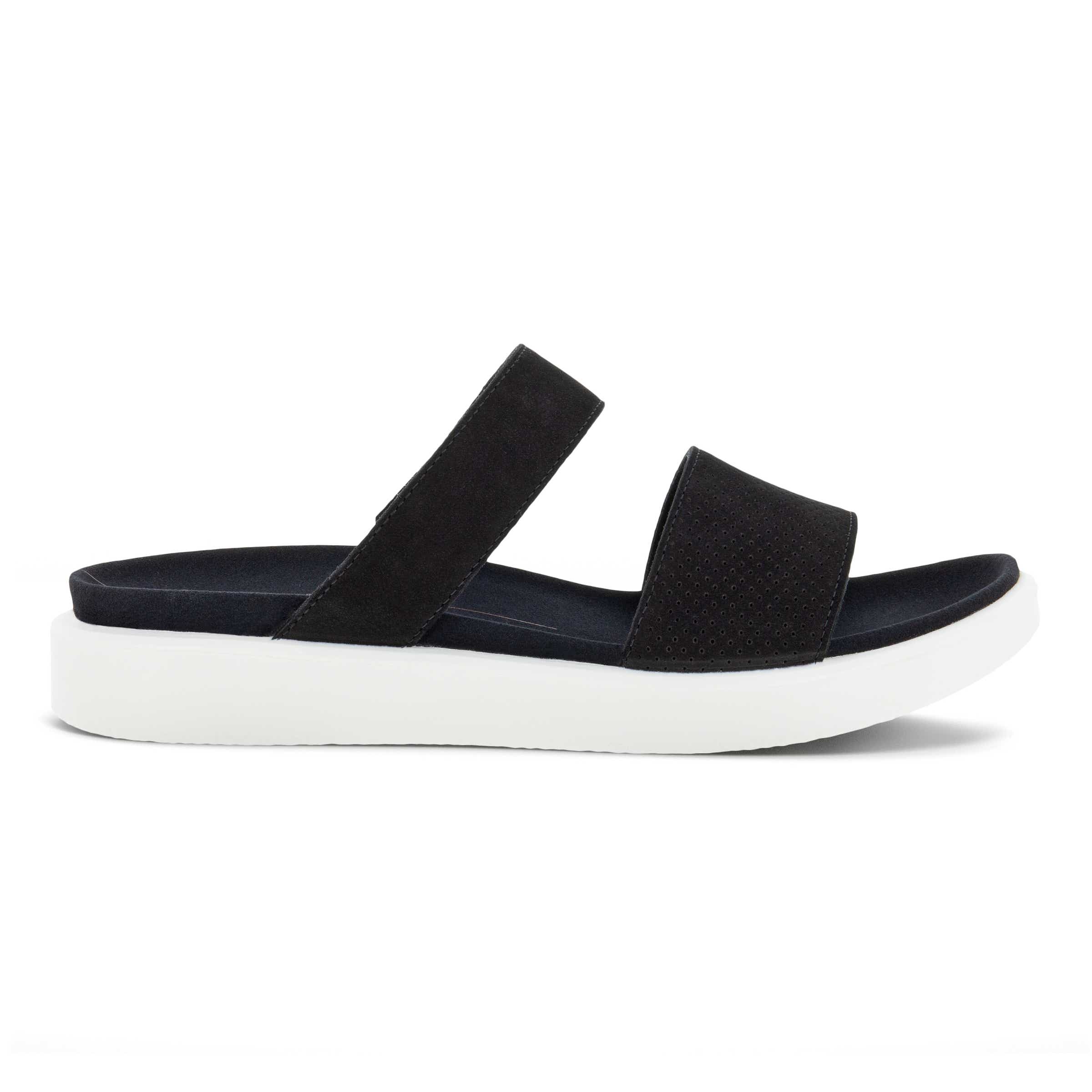 ECCO Yuma Slide Sandal - Black - Outside