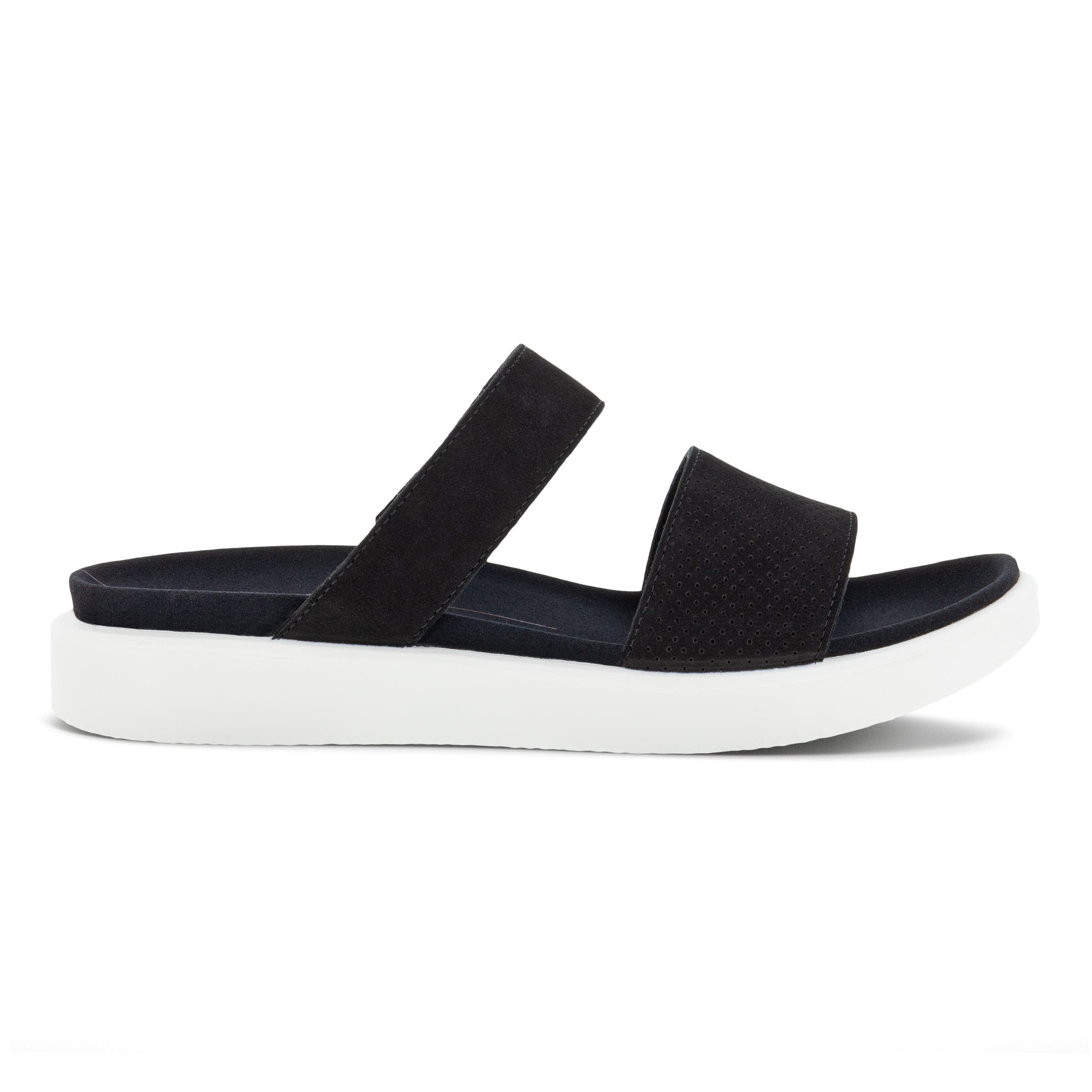 ECCO Yuma Slide Sandal - Black - Outside