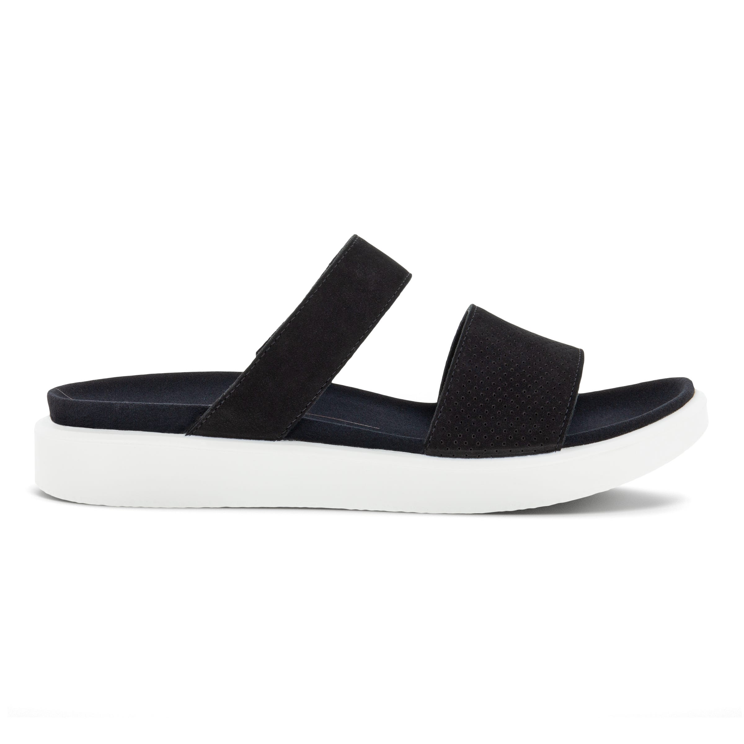 ECCO Yuma Slide Sandal - Black - Outside