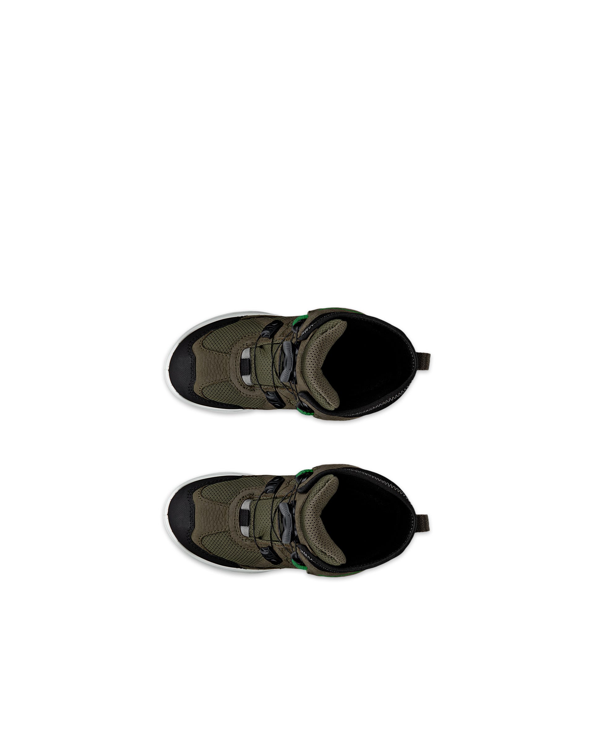 Kids' ECCO® SNOW MOUNTAIN Nubuck Waterproof Winter Boot - Green - Outside