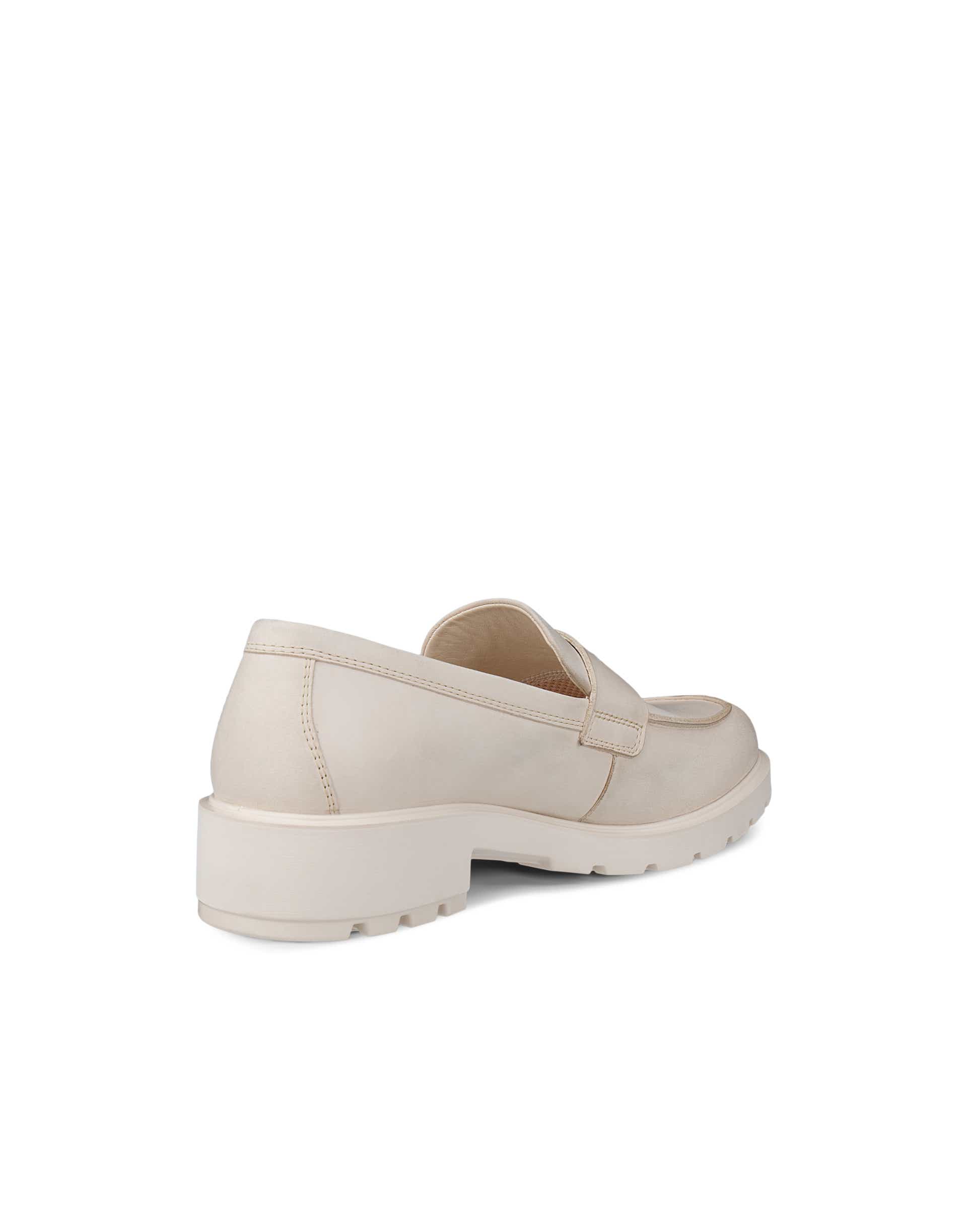 ECCO® METROPOLE VIENNA ženske kožne mokasinke - Bež - Back