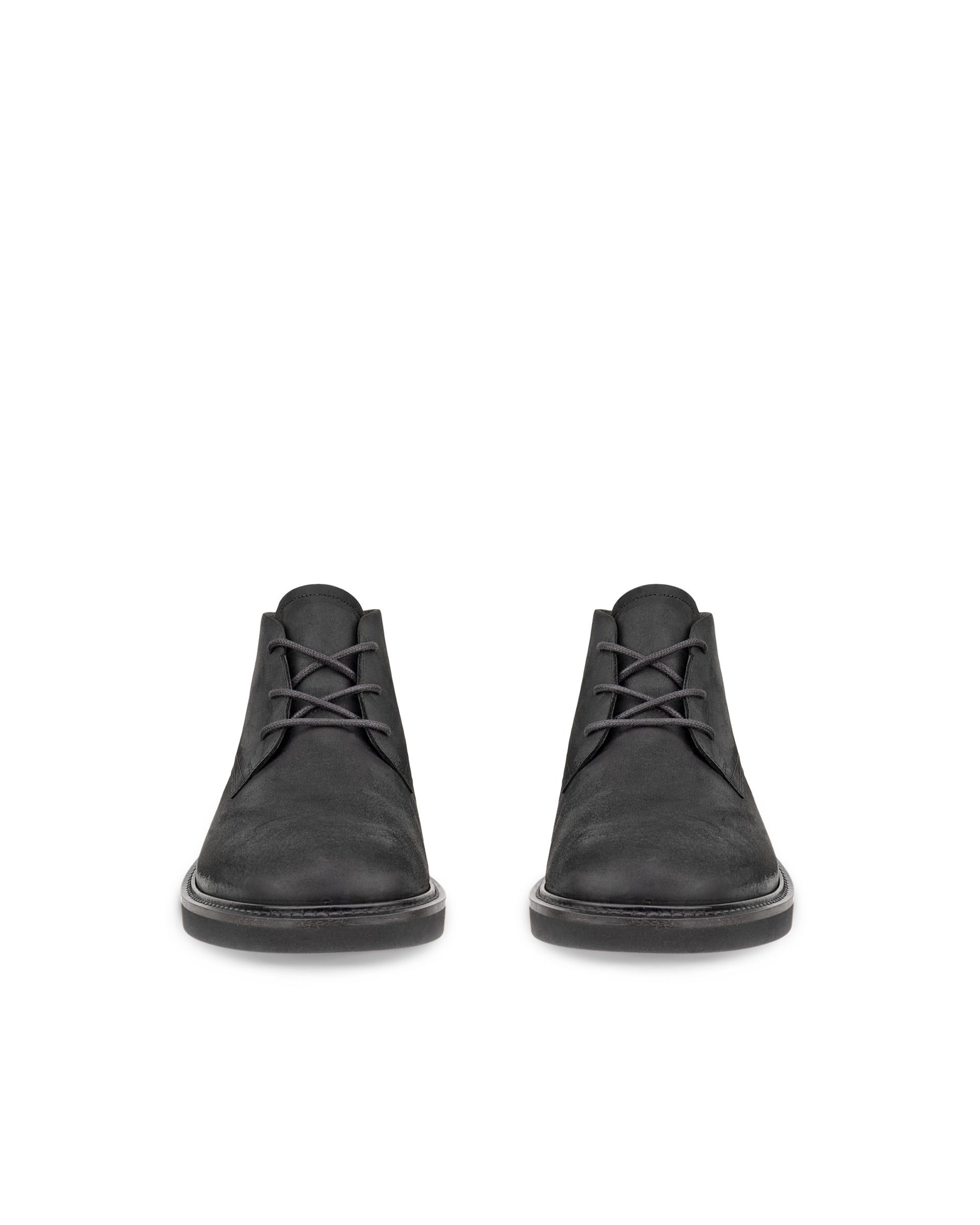 Men's ECCO® Metropole London Nubuck Chukka Boot - Black - Front pair
