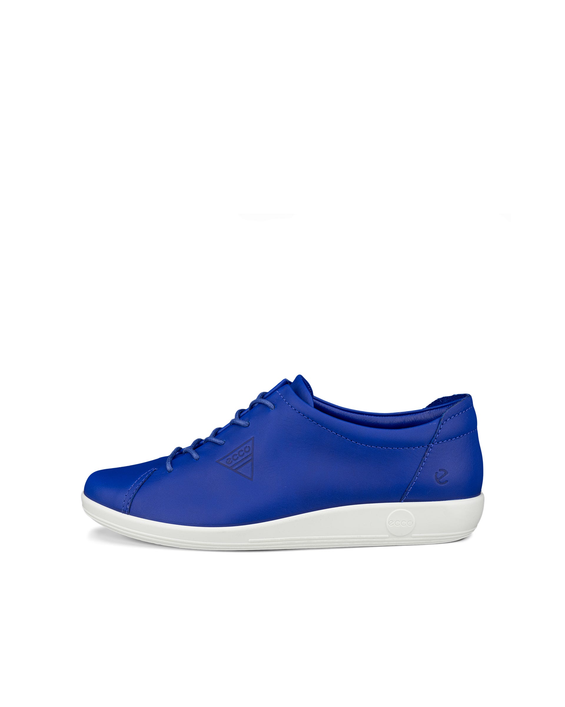 ECCO® Soft 2.0 Dames leren wandelschoen - Blauw - Outside