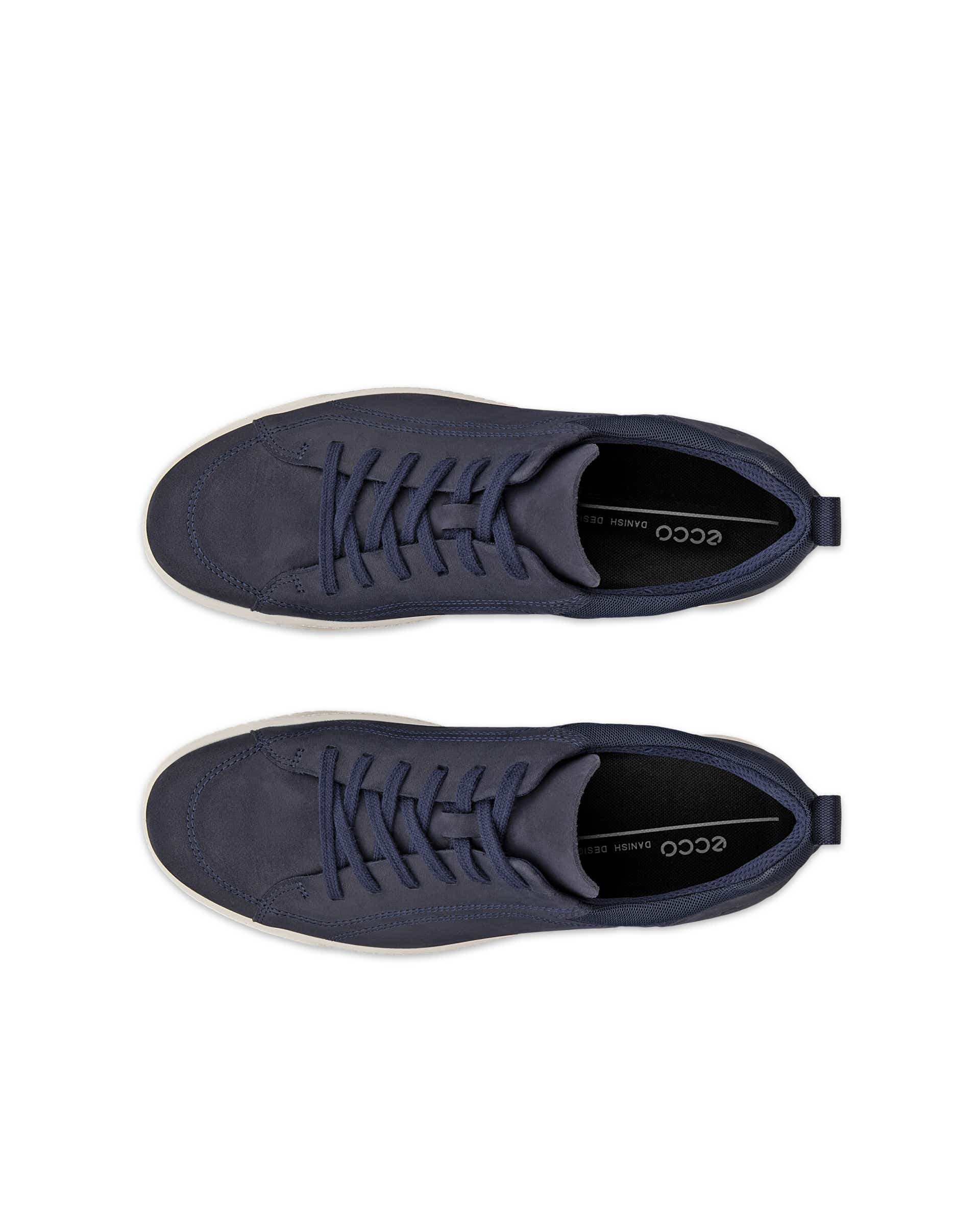 ECCO® BYWAY heren nubuck veterschoen - Blauw - Top left pair