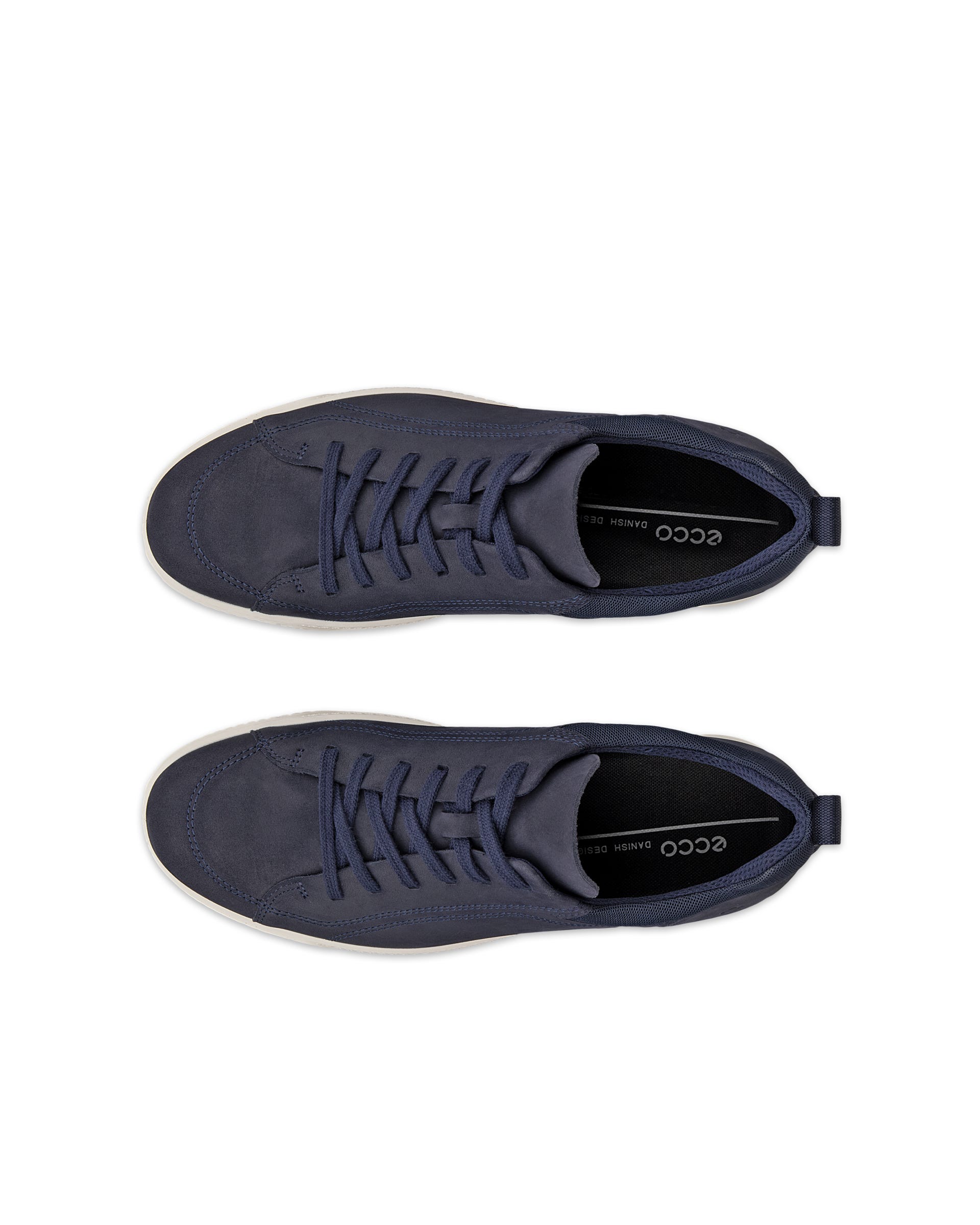ECCO® BYWAY heren nubuck veterschoen - Blauw - Top left pair