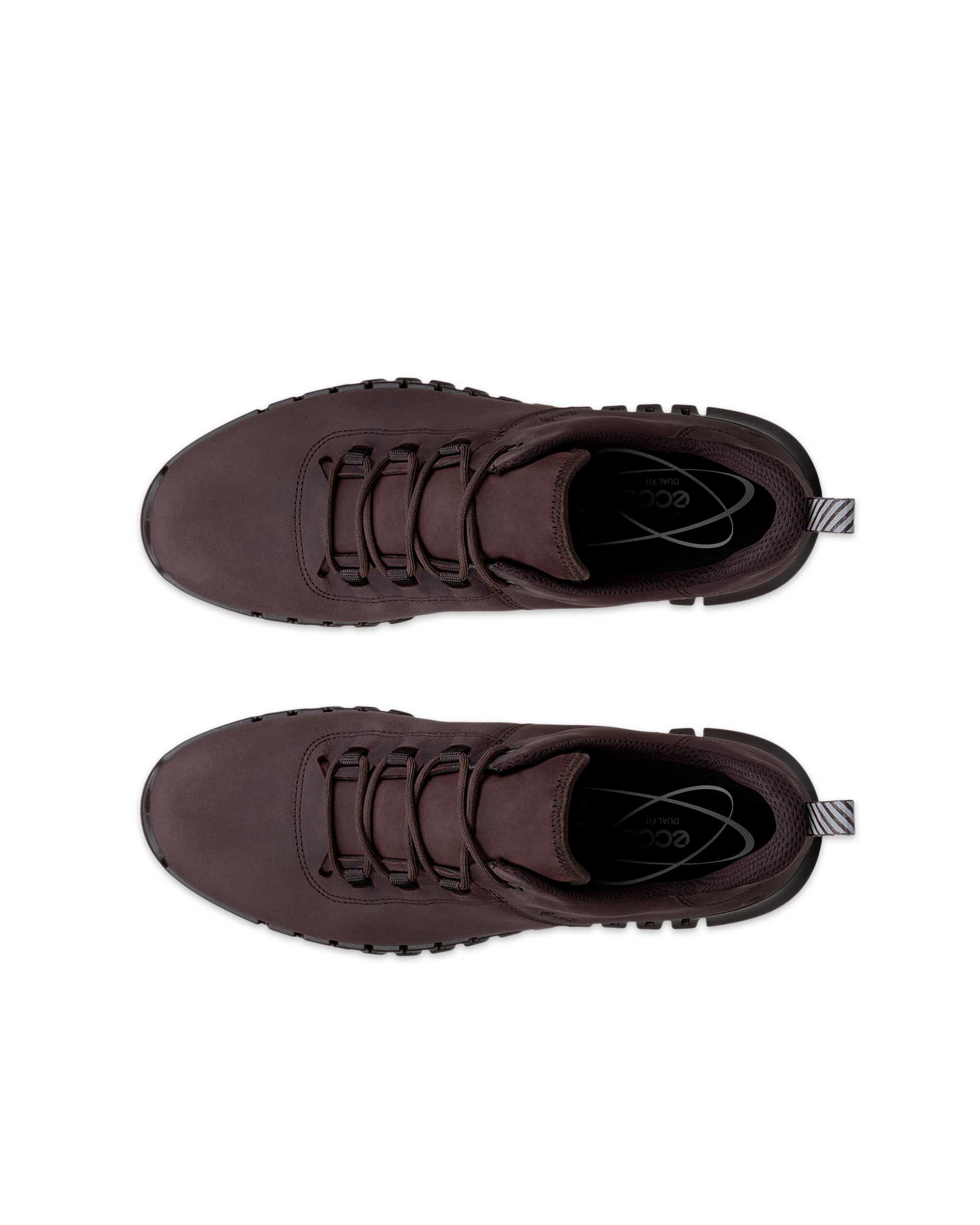 ECCO® GRUUV muške tenisice od nubuka Gore-Tex - Smeđa - Top left pair