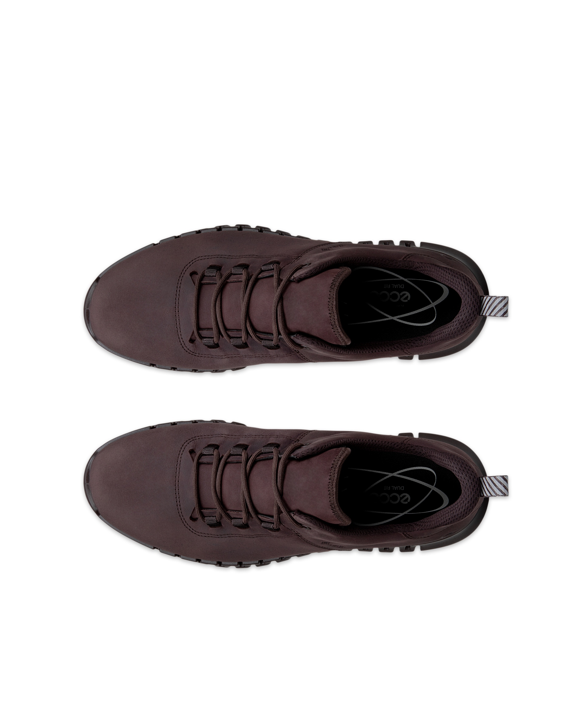 ECCO® GRUUV muške tenisice od nubuka Gore-Tex - Smeđa - Top left pair