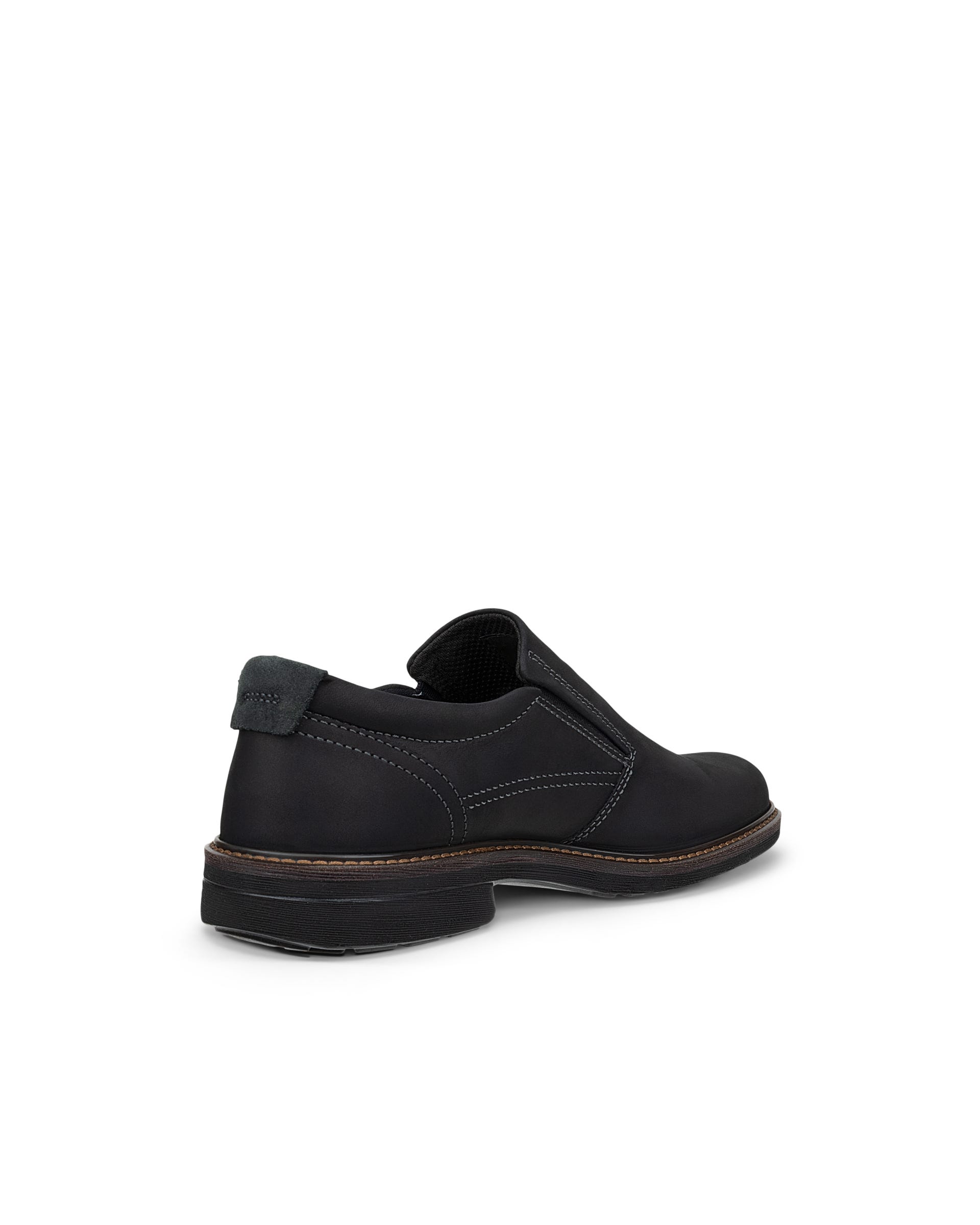 Men's ECCO® Turn Leather Gore-Tex Slip-On - Black - Back