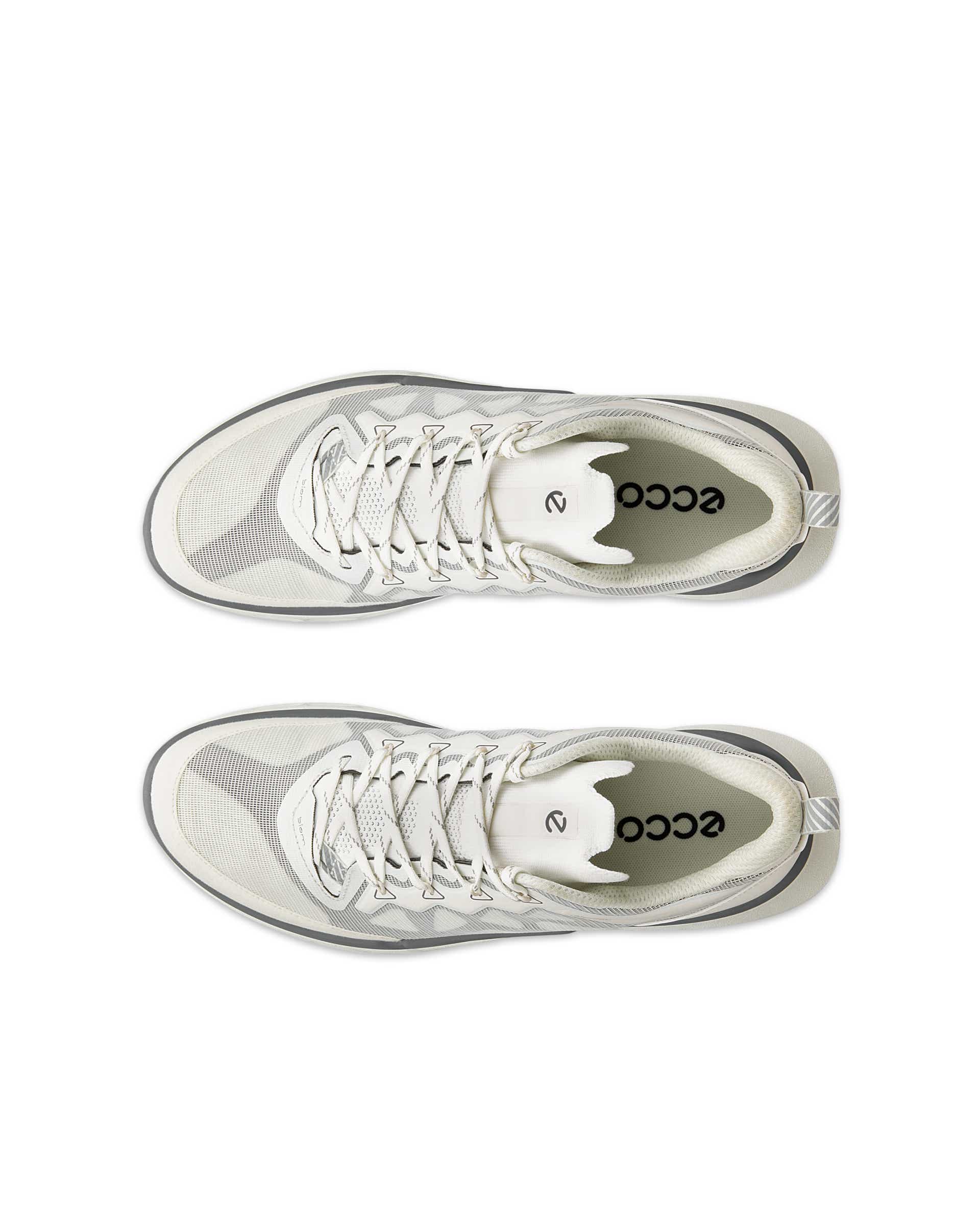 Men's ECCO® Biom 720 Leather Sneaker - White - Top left pair