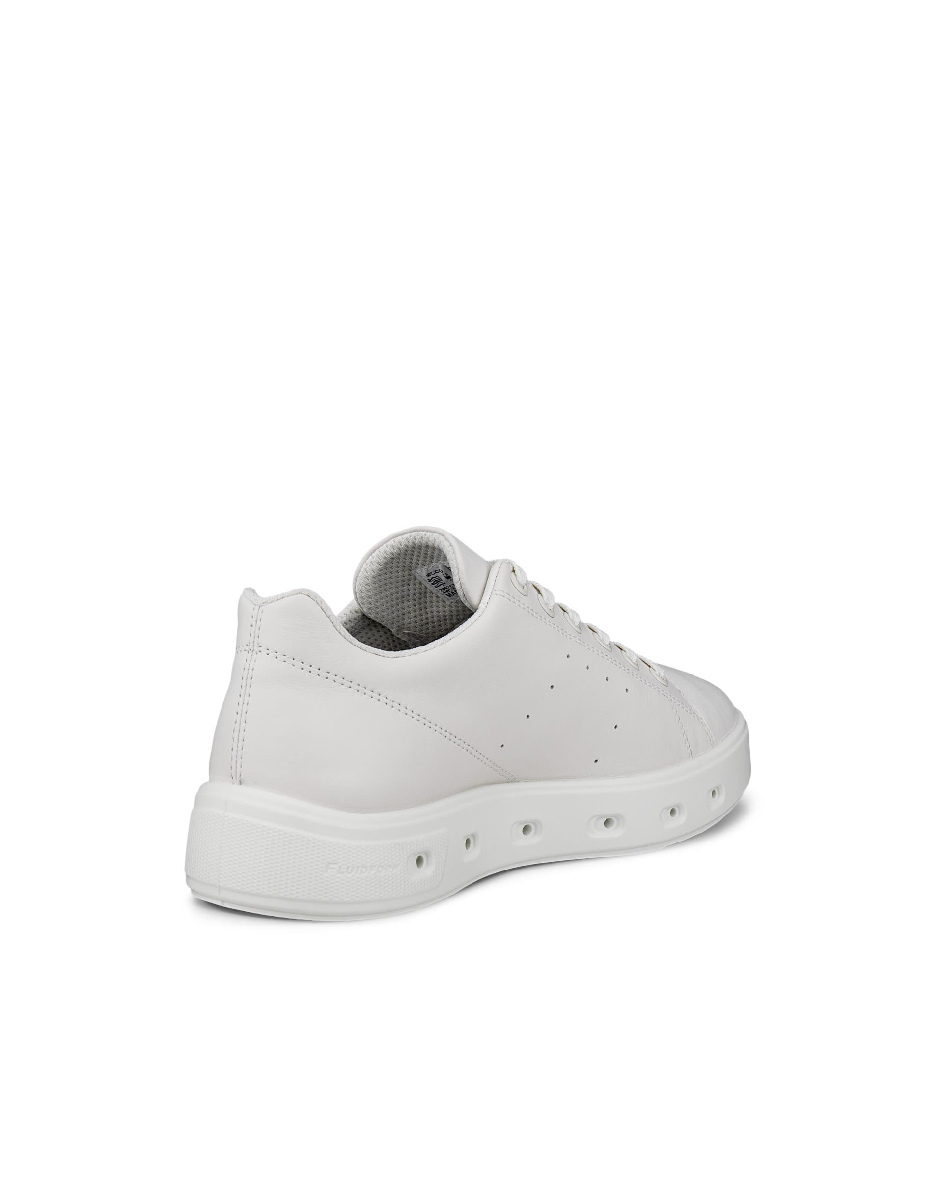 Women's ECCO® Street 720 Leather Gore-Tex Trainer - White - Back