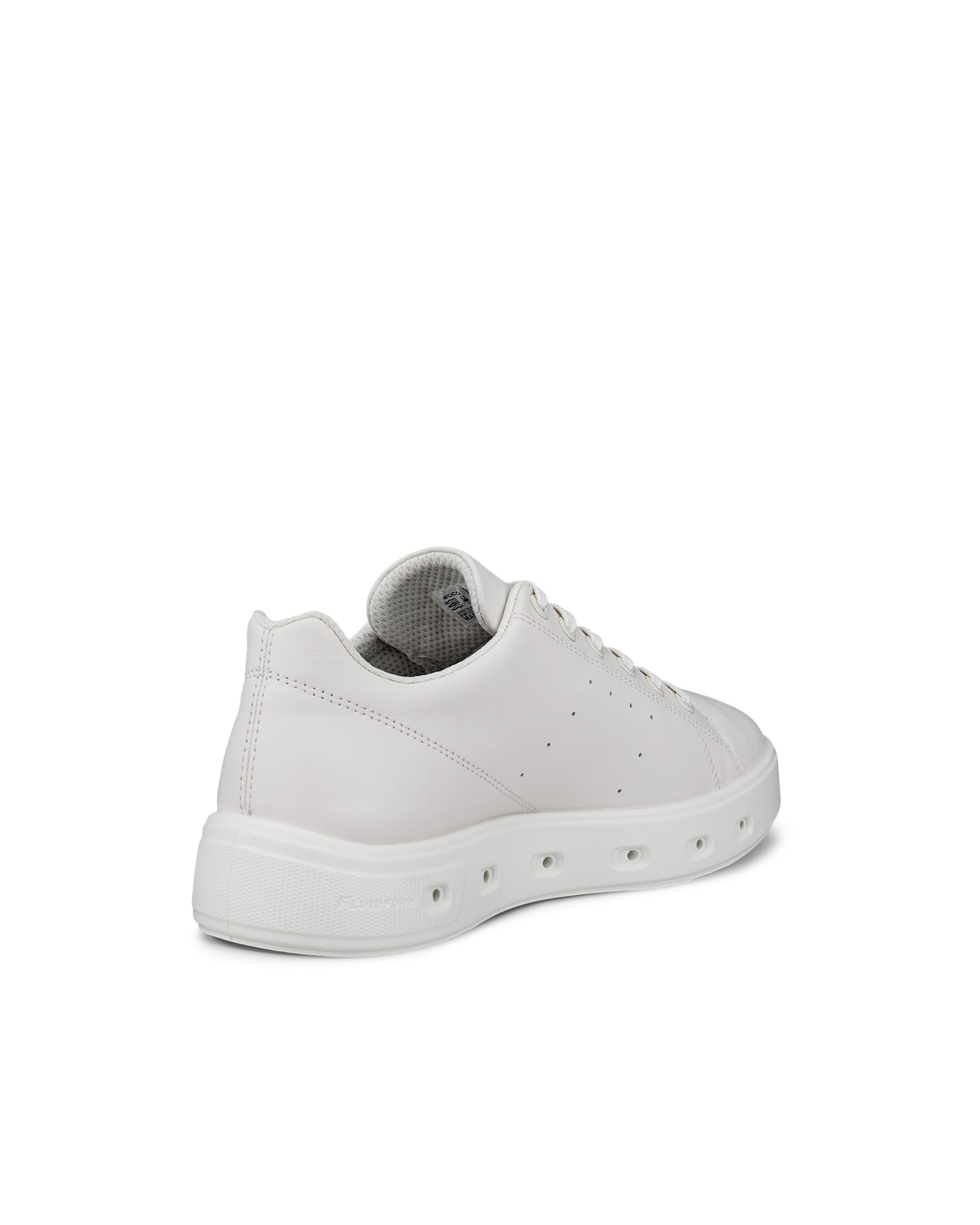Women's ECCO® Street 720 Leather Gore-Tex Trainer - White - Back